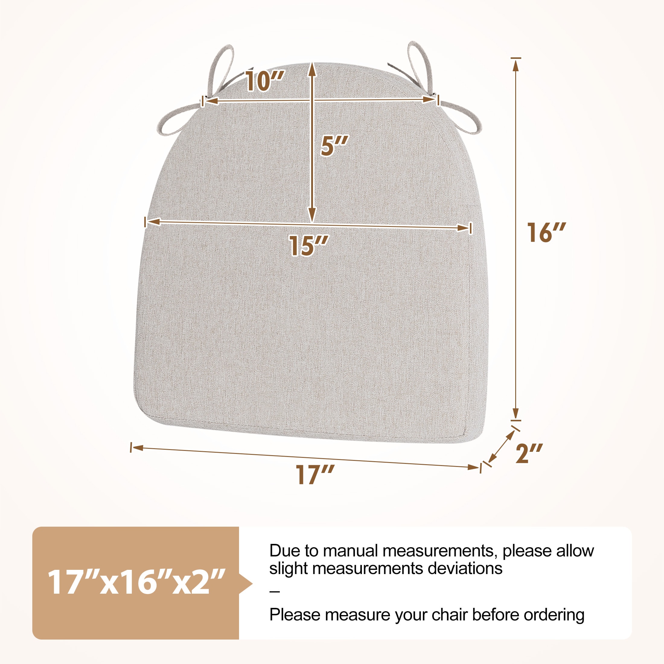 AAAAAcessories LS-DCCLU-XIANGYA-4P Indoor-Chair-Cushions - View #5