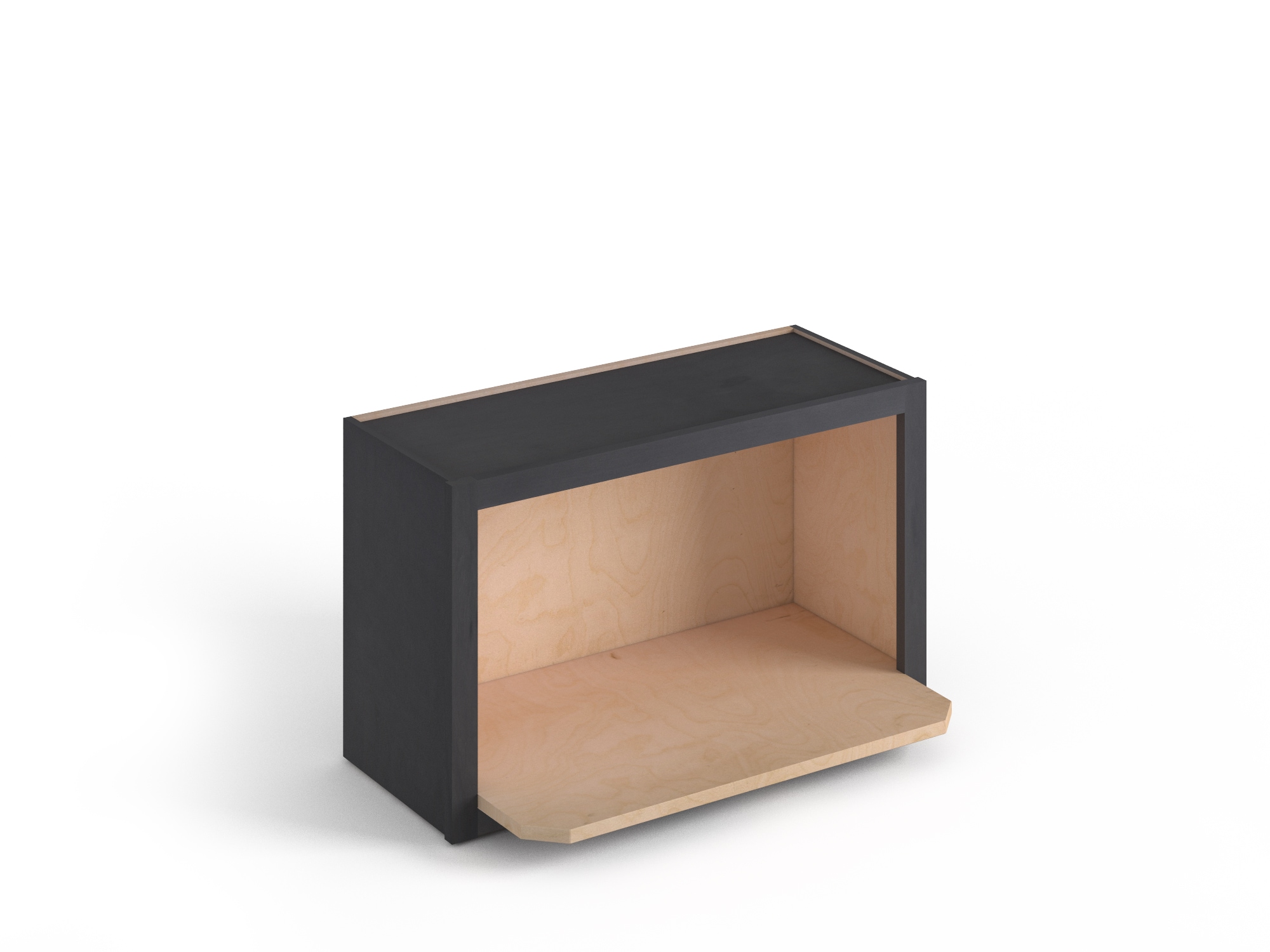 Valleywood Cabinetry Proper Gray 30-in W x 18-in H x 12-in D Proper Gray Birch Microwave Wall Ready To Assemble Plywood Cabinet (Flat Panel Style)