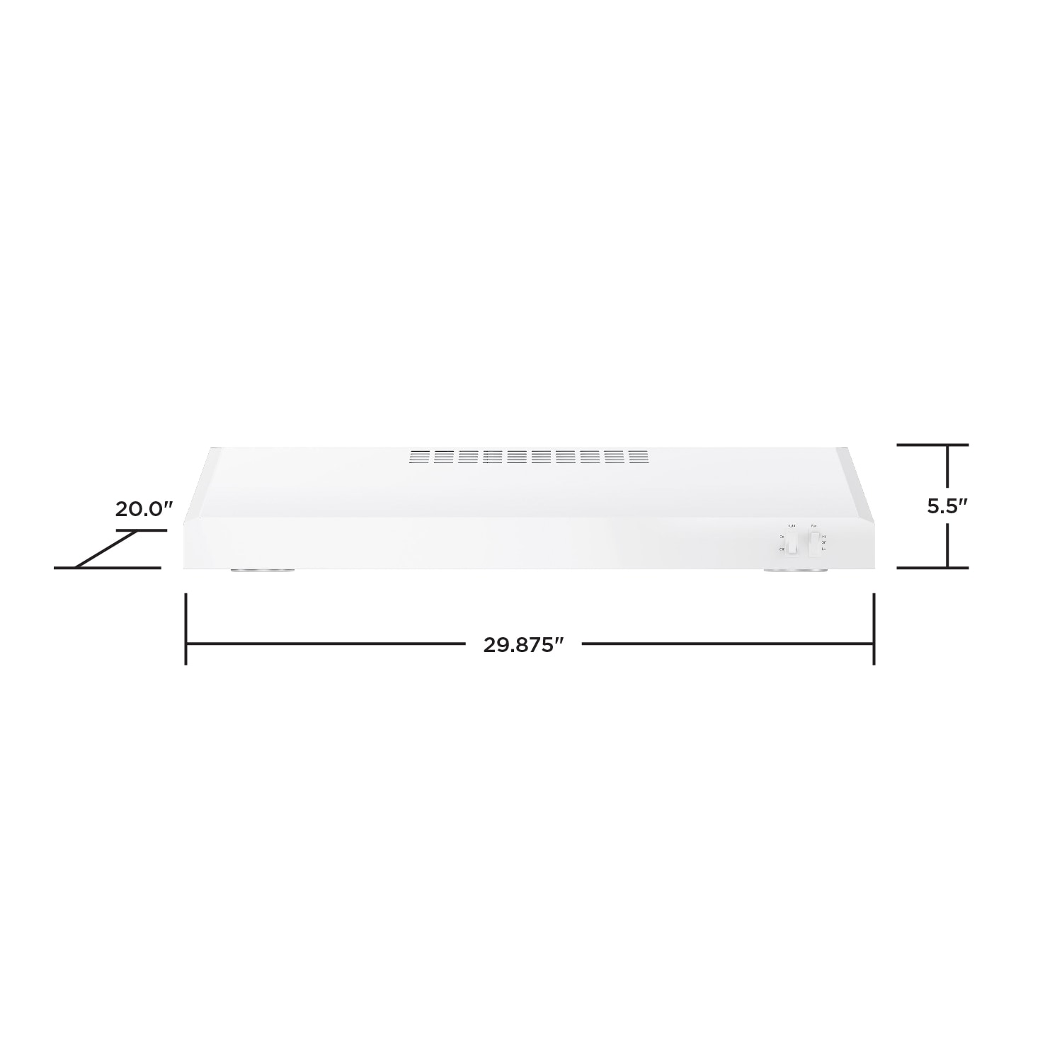 GE JVX5305DJWW Undercabinet-Range-Hoods - View #8