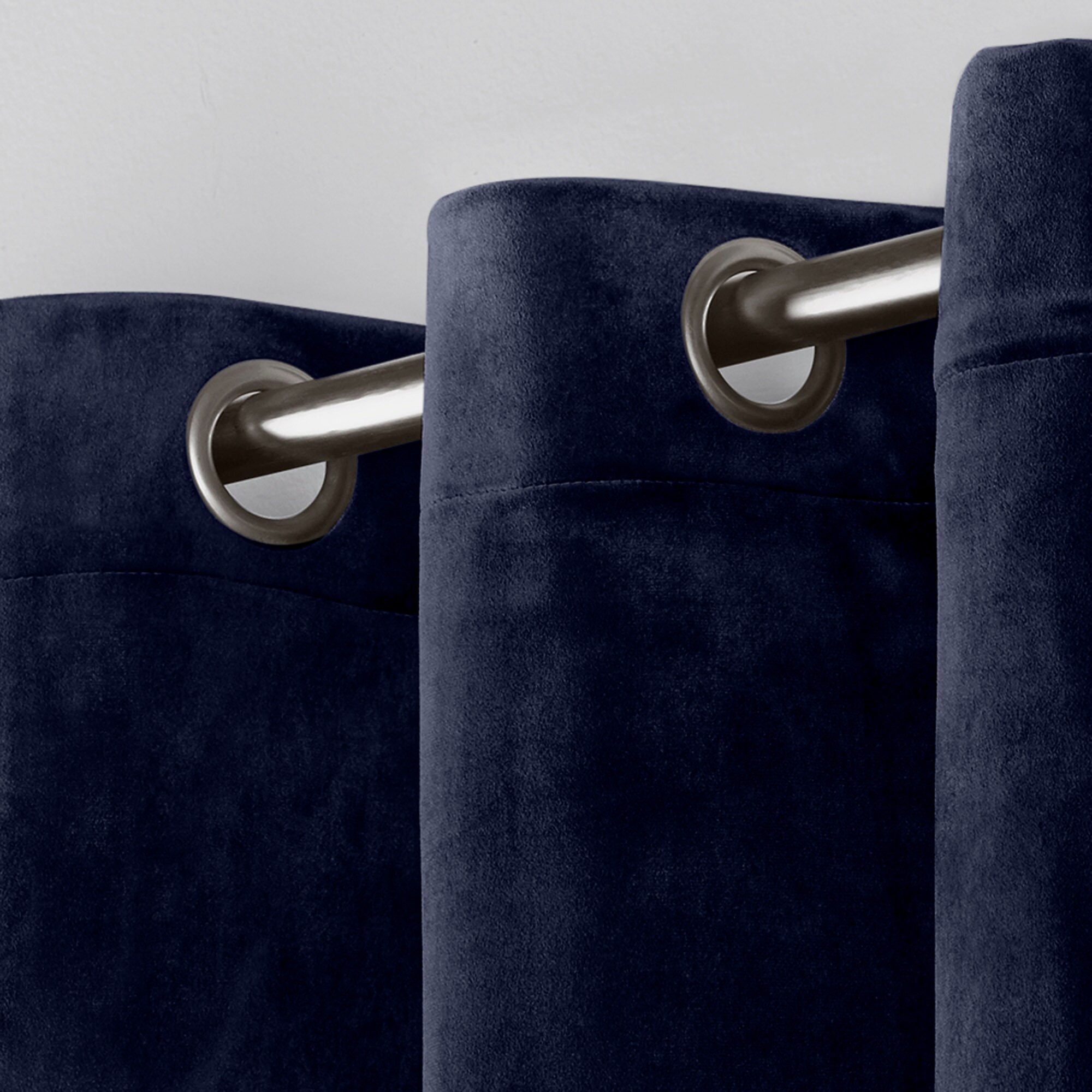 Exclusive Home 108-in Navy Light Filtering Grommet Curtain Panel Pair