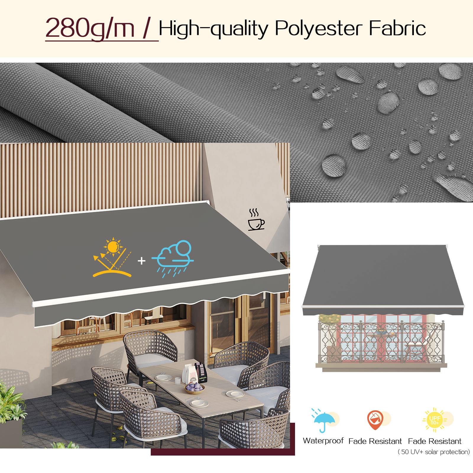 AECOJOY 19004GR-LS02 awnings - View #3