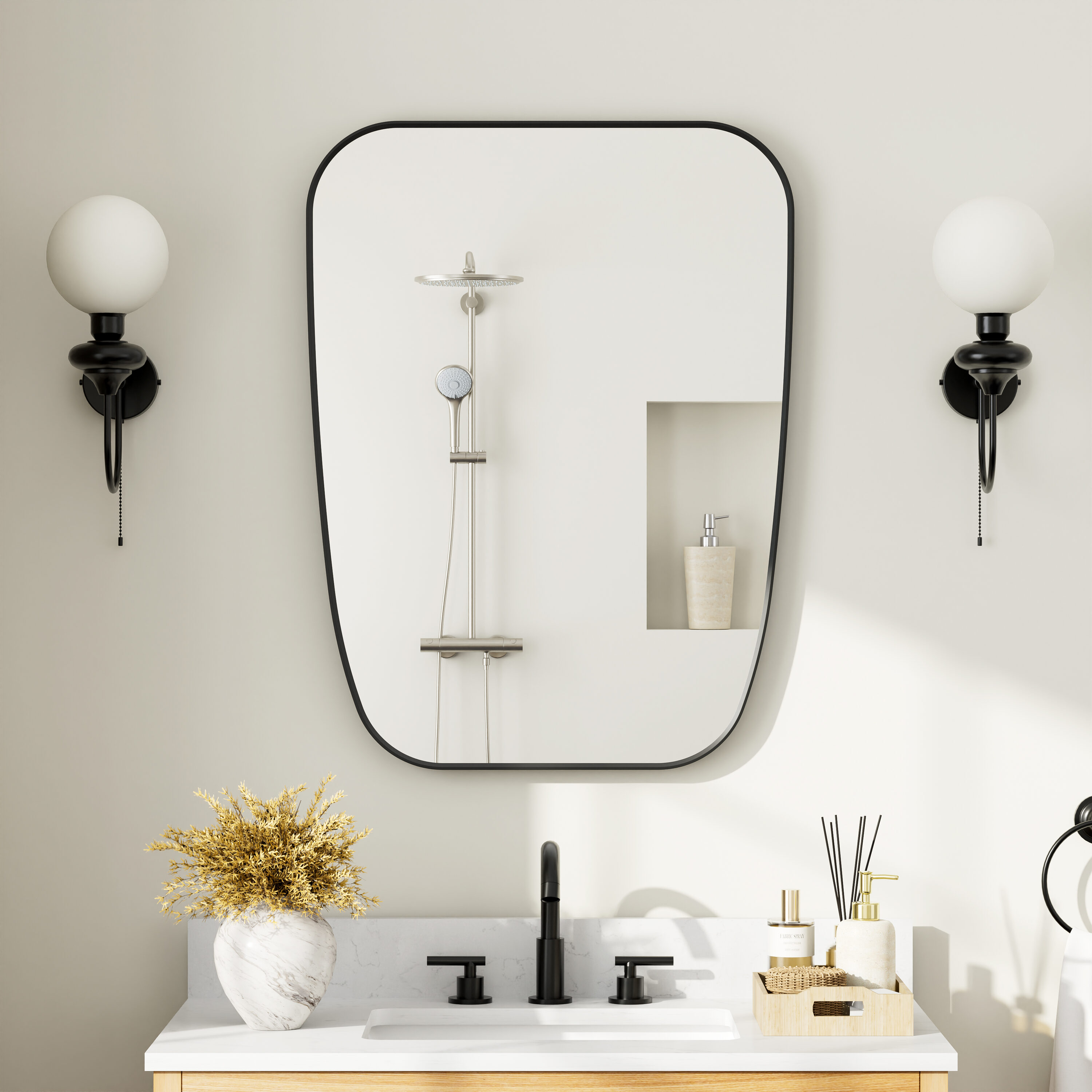 Poinic CWG11657WH Decor-Mirrors - View #2