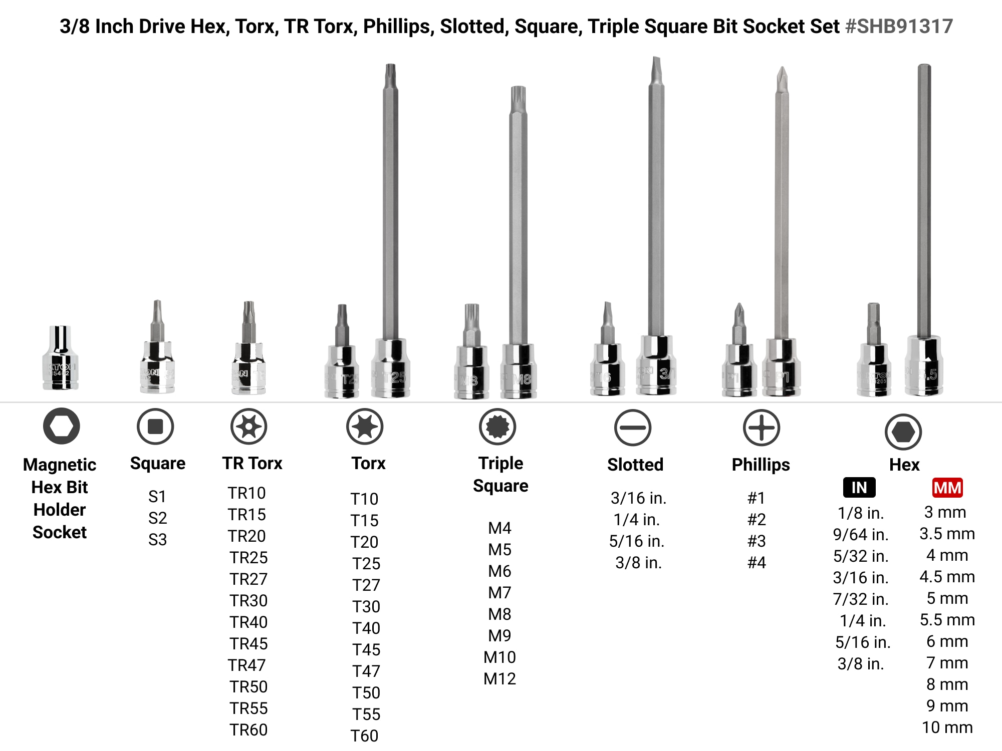 TEKTON SHB91317 Driver-Sockets - View #3