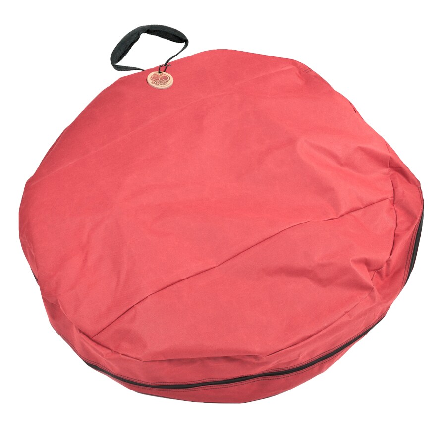 TreeKeeper SB-10129 36-in x 36-in Red Polyester Wreath Storage Container (Accommodates Wreath Dia-m Up to 36-in)