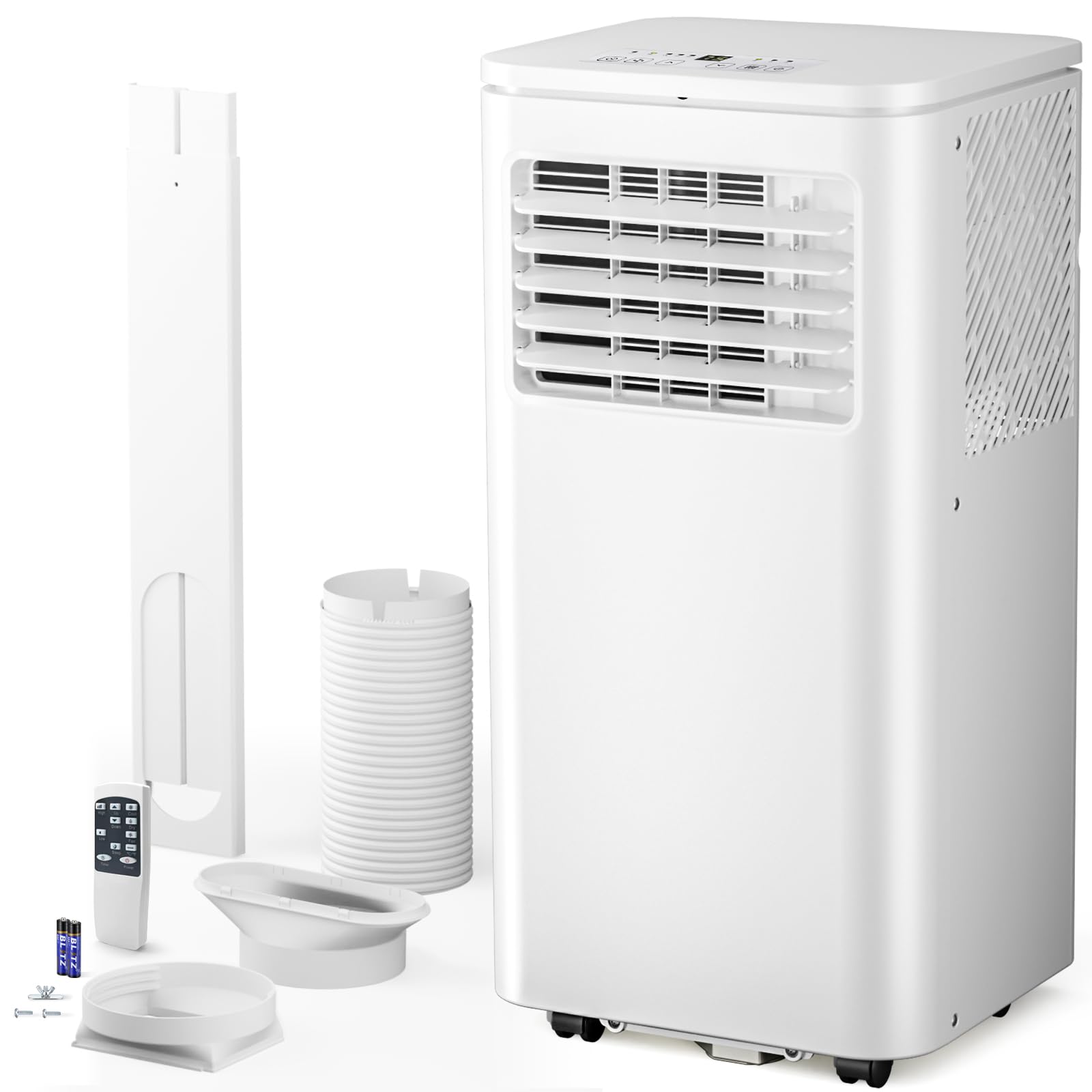 COWSAR LSA5406AC8K 5000 BTU DOE 115-Volt Vented Small Room Portable Air Conditioner Remote Included