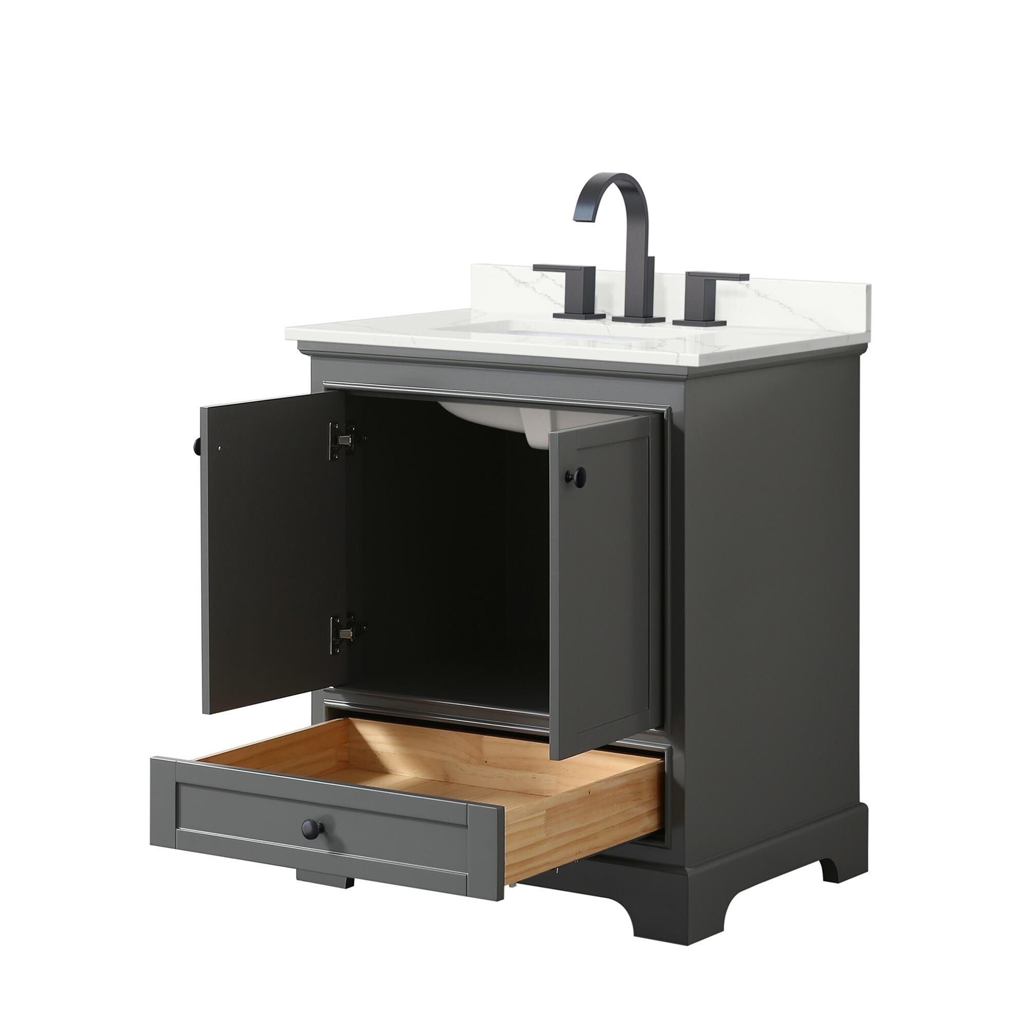 Wyndham Collection WCS202030SGBGTUS3MXX Bath-Vanity-Combo - View #2