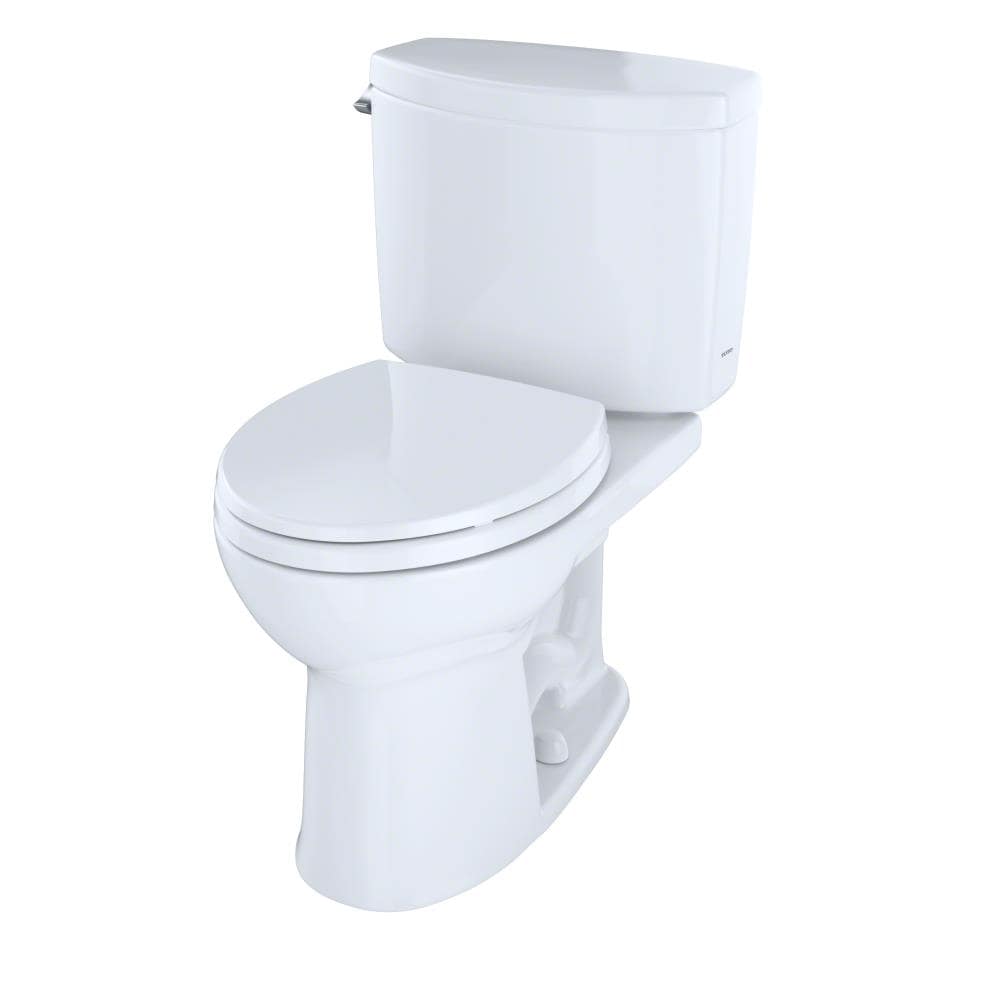 TOTO Drake II Colonial White Round Standard Height 2-piece WaterSense ...