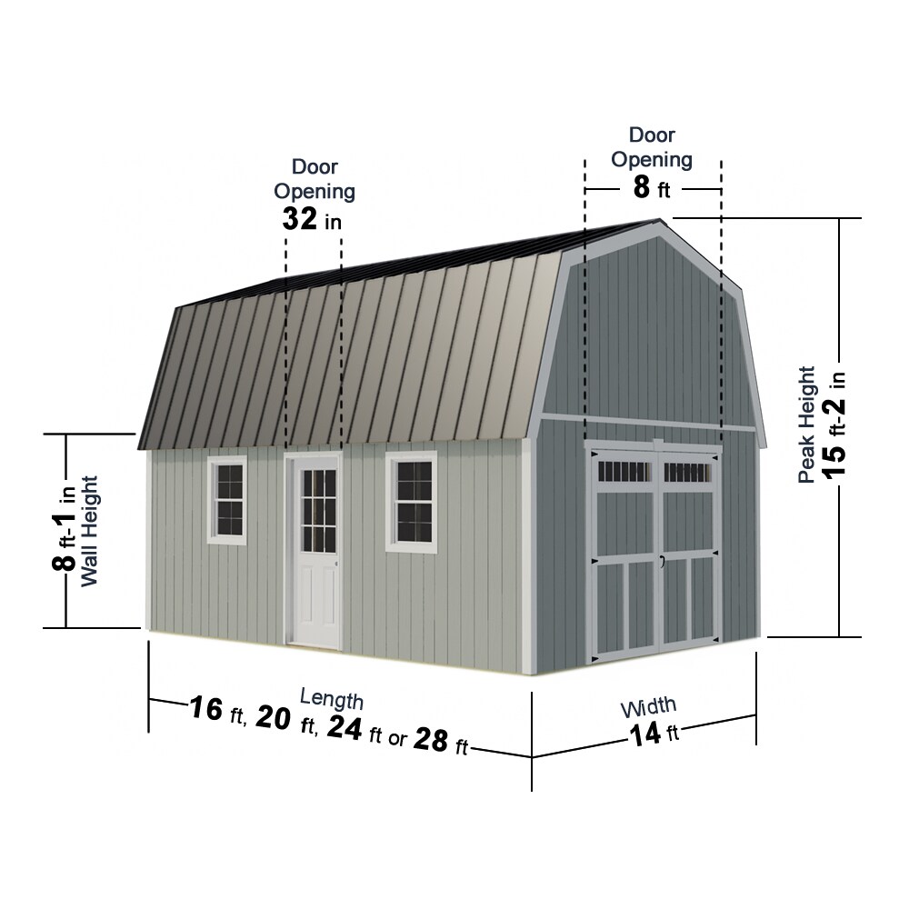 Best Barns PWOOD1420 Wood-Storage-Buildings - View #6