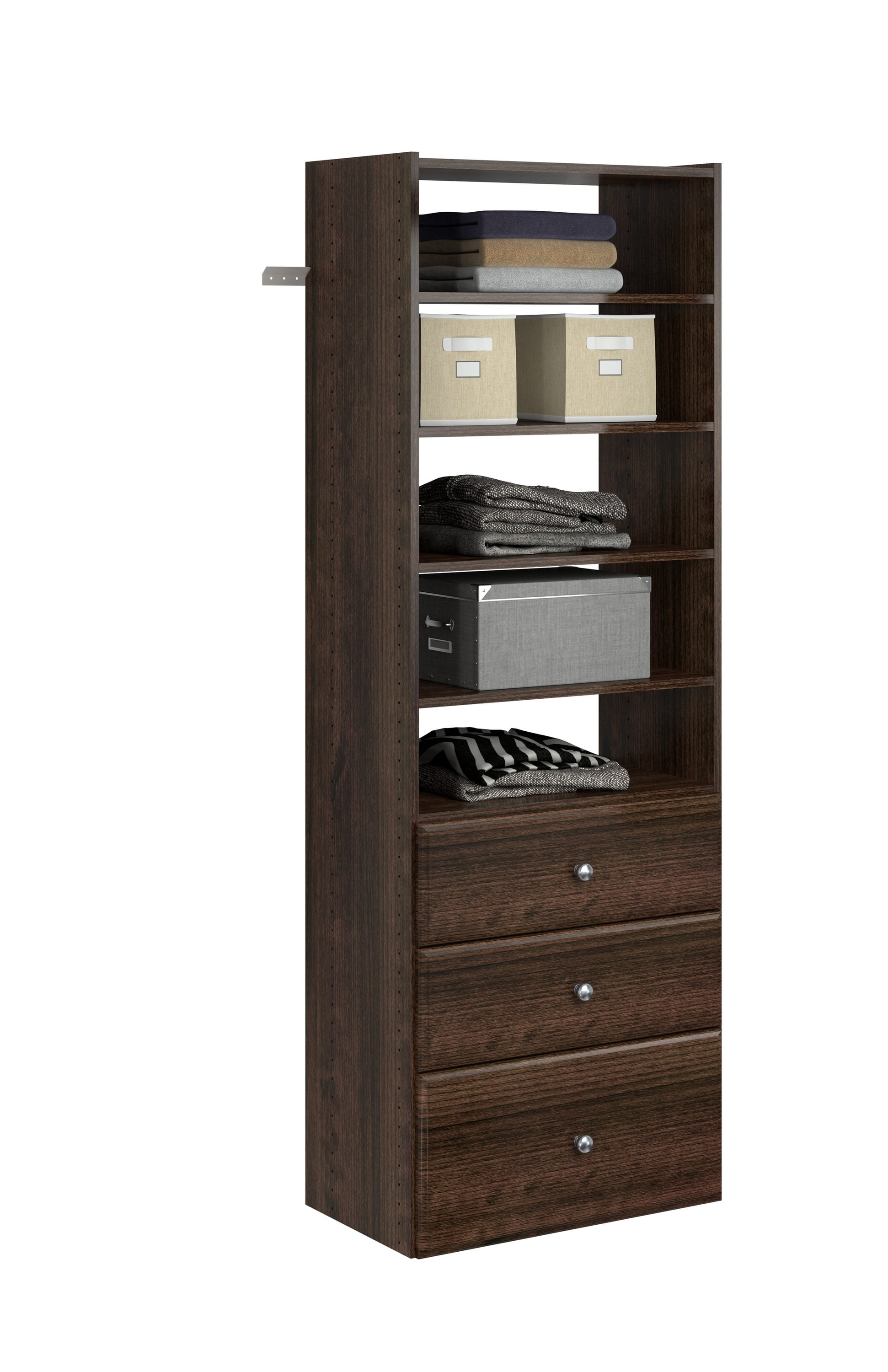 EasyFit Shelf & Drawer Tower Organization System 25 Width