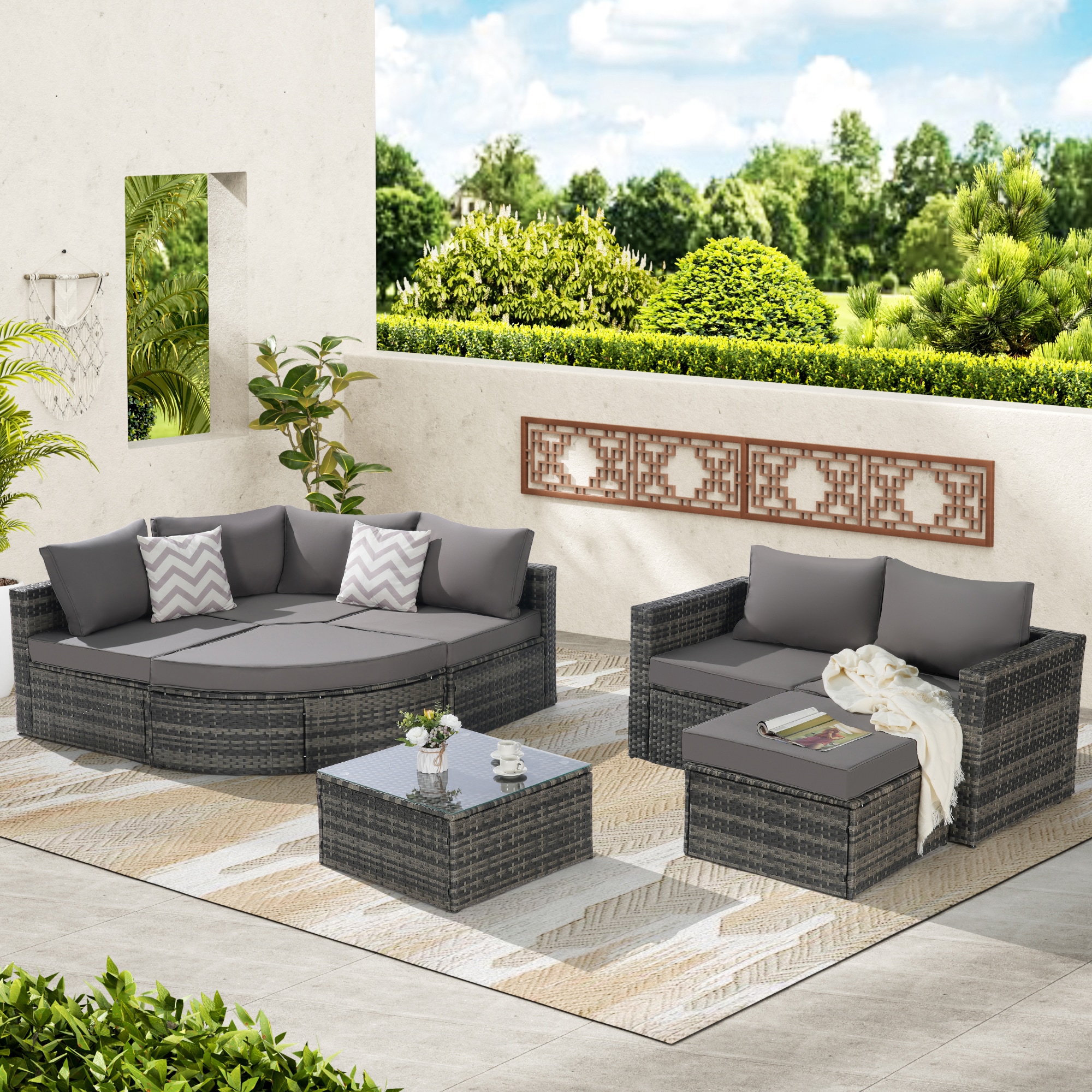 SINOFURN SYA020349BG Patio-Sofas-Daybeds - View #3