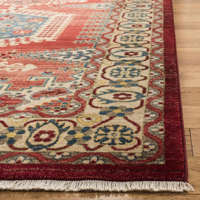 Safavieh Kashan Gayla 5 x 7 Navy Blue/Ivory Indoor Floral/Botanical Oriental Area Rug Safavieh Kashan Gayla 5 x 7 Navy Blue/Ivory Indoor Floral/Botanical Oriental Area Rug