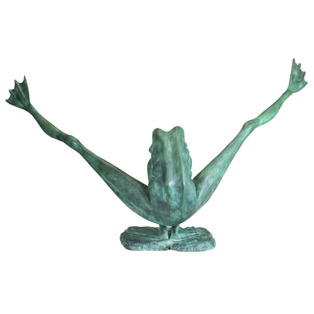 Neinkie Frog Garden Statues - Frog Sitting on Stone Garden Figurines Garden  Frogs Decoration Sculpture Frog Figurine for Fairy Sculptures Ornaments for  Garden, Yard Decor 