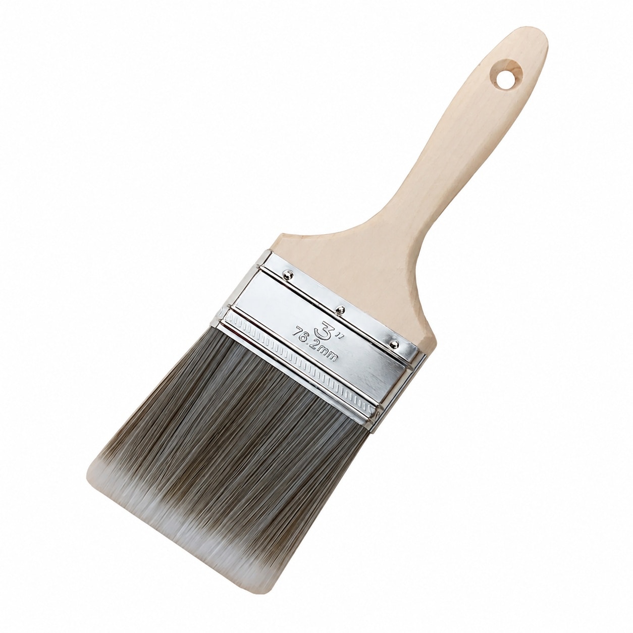 Justincity  3 Inch Double Thick Chip Paint Brush Wood Handle for Furniture Walls Fences and Murals durable home and garden accessory designed for