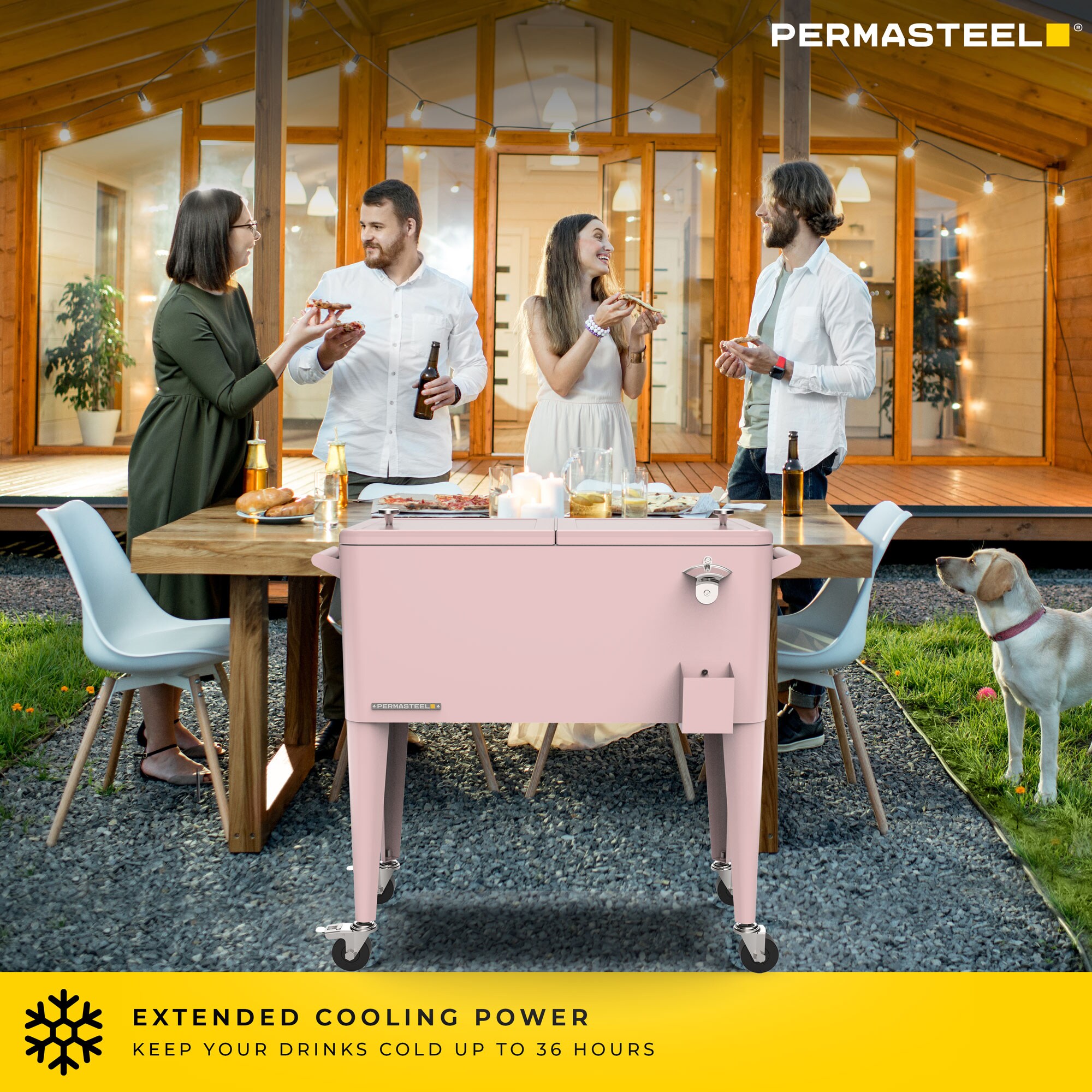 Permasteel PS-203 PINK Beverage-Coolers - View #4