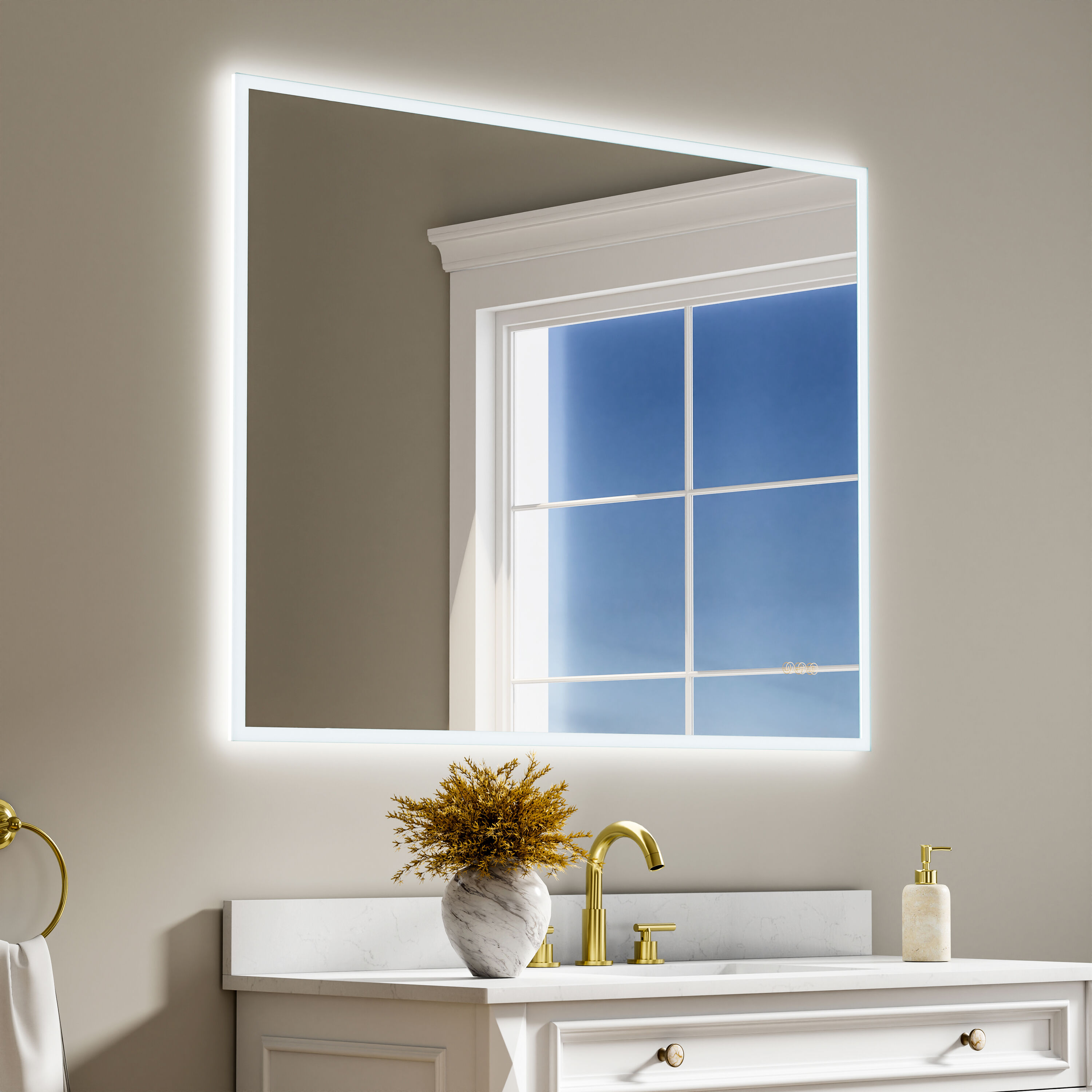 CALVON WMR10W48 Framed-Bath-Mirrors - View #7
