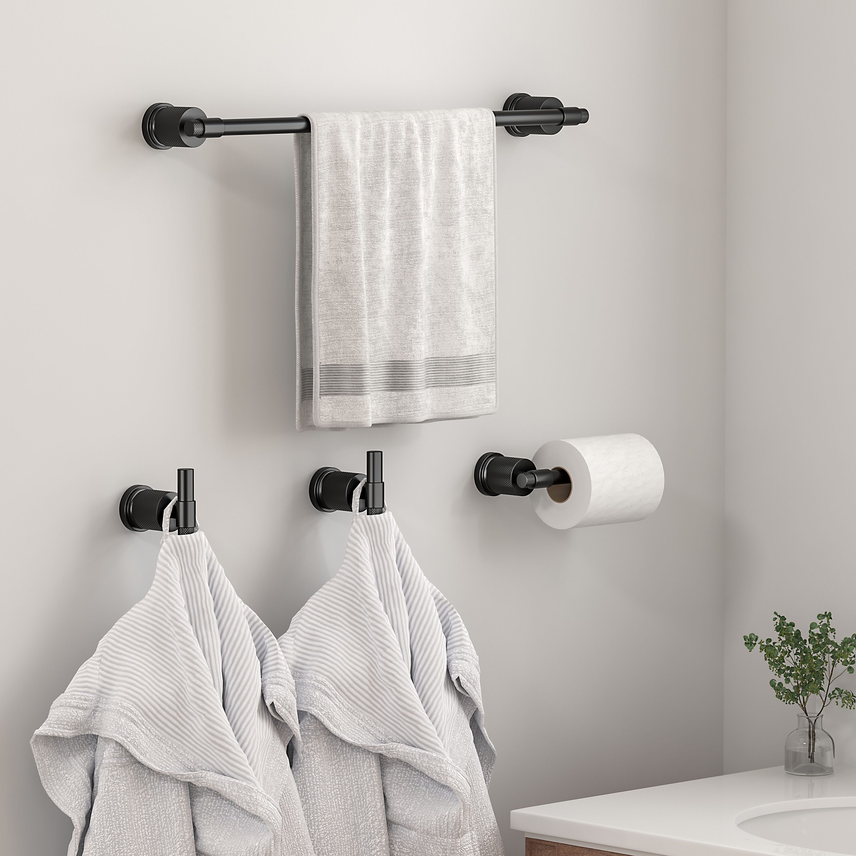 FORIOUS LL19011B4C Decorative-Bath-Hardware-Kits - View #2