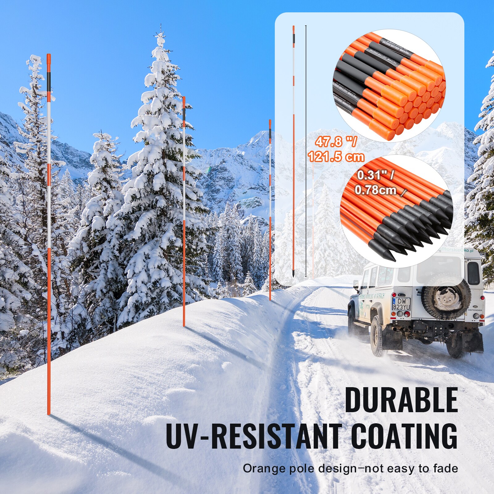 VEVOR SCCDBG48YCCS02087V0 Driveway-Reflectors - View #2