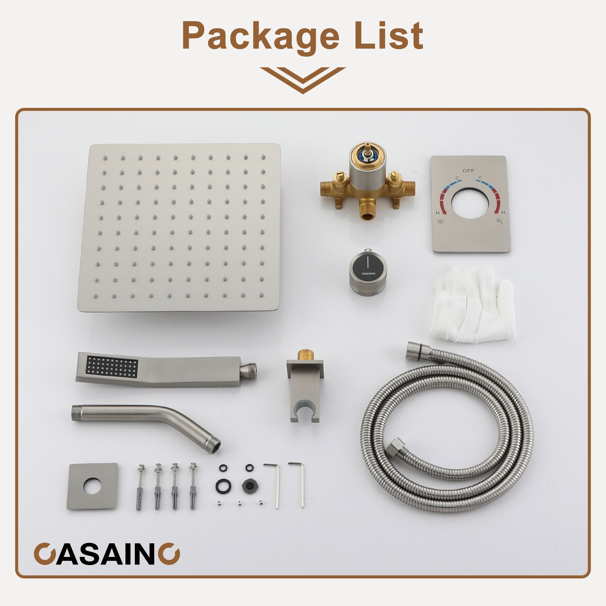 CASAINC CASA07BN Showerhead-Bar-Panels - View #8
