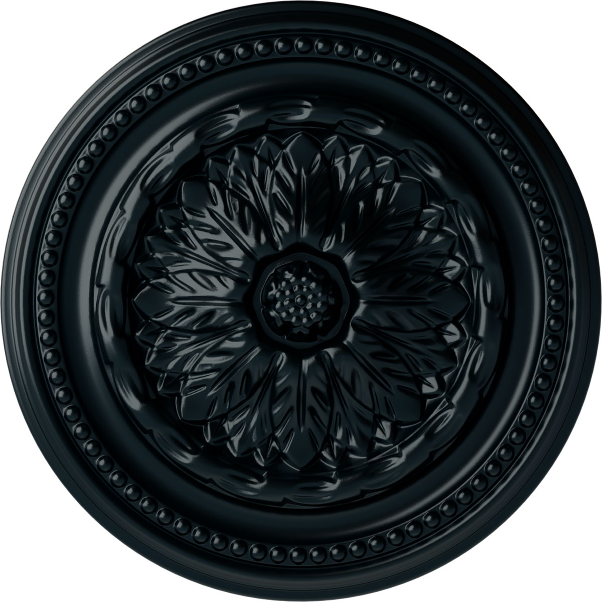 Ekena Millwork CM15CHNSF Chester 15.75-in W x 15.75-in L Painted Night Shade Polyurethane Whole Ceiling Medallion