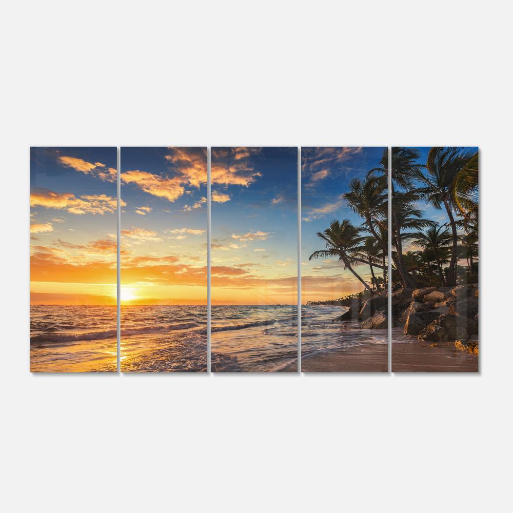 Designart 28-in H x 60-in W Coastal Metal Print in the Wall Art ...