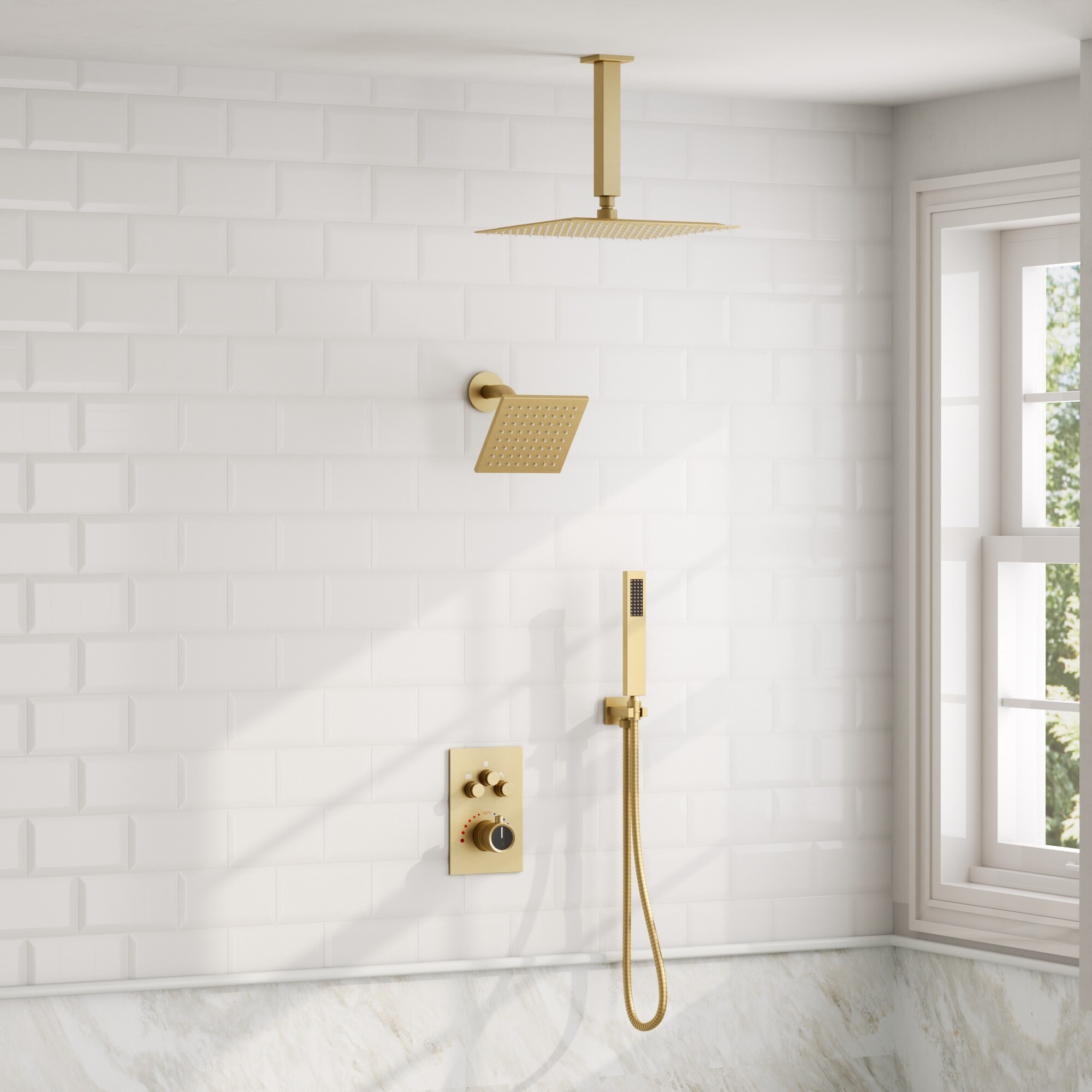 GRANDJOY SFS-1068-NK12 Showerhead-Bar-Panels - View #2