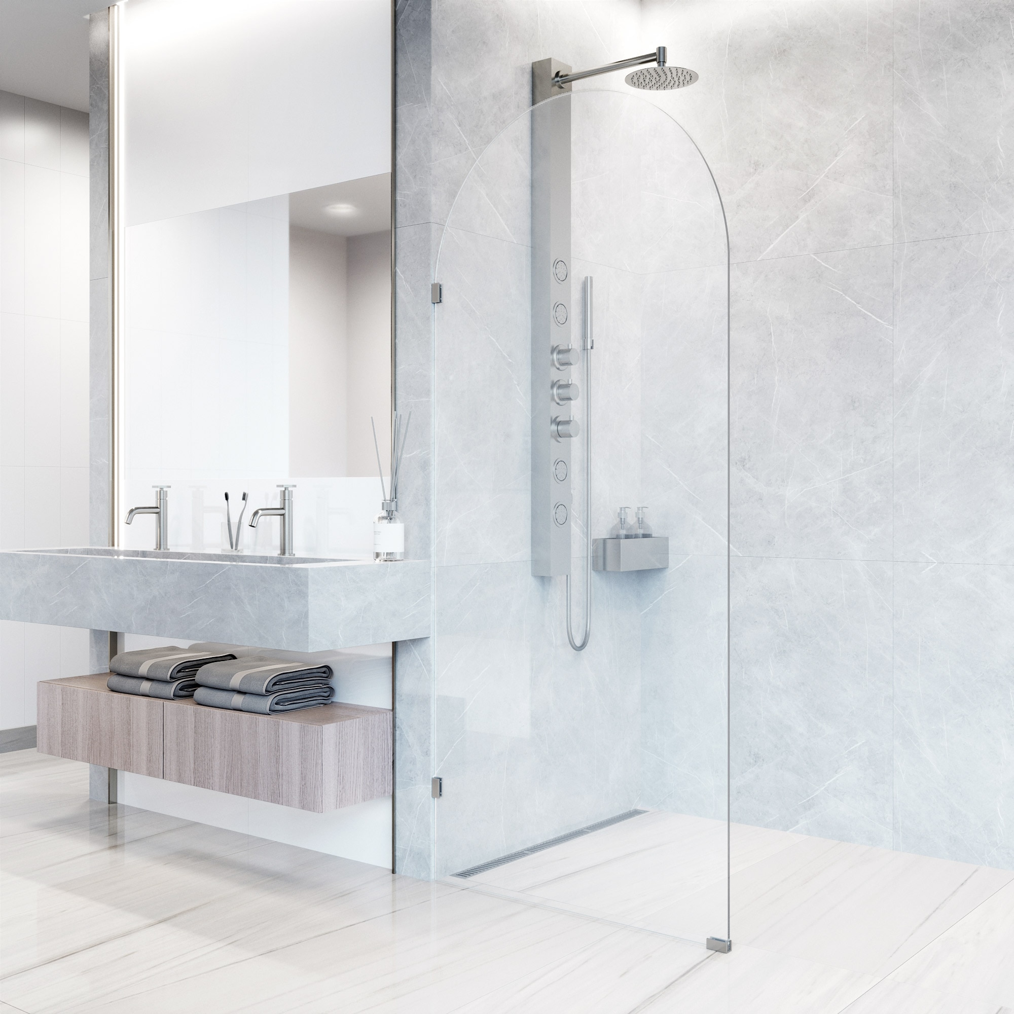 VIGO VG6094STCL3478 Shower-Doors - View #4