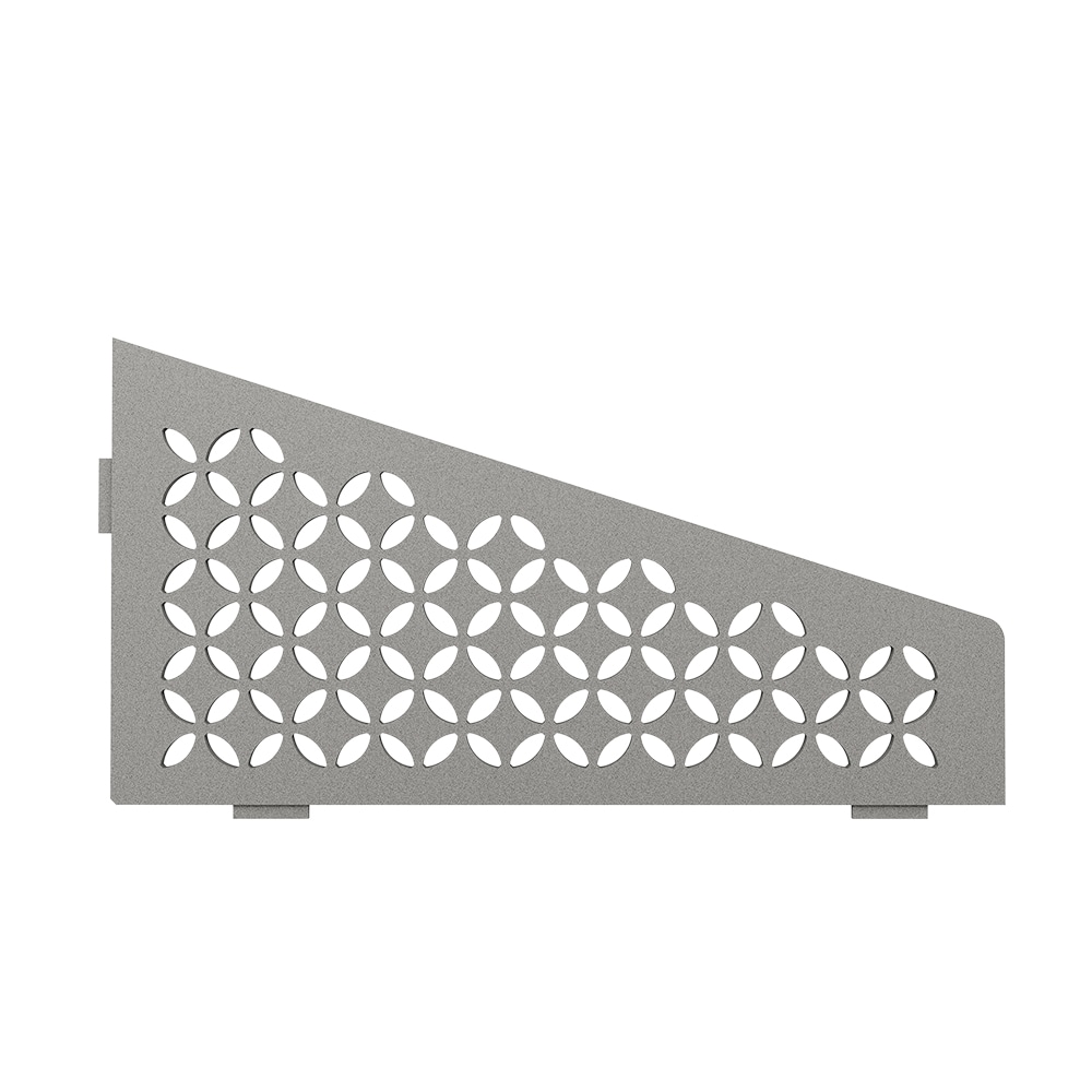 Schluter Systems SES3D5TSSG Shelf Quadrilateral Corner Floral Stone Grey