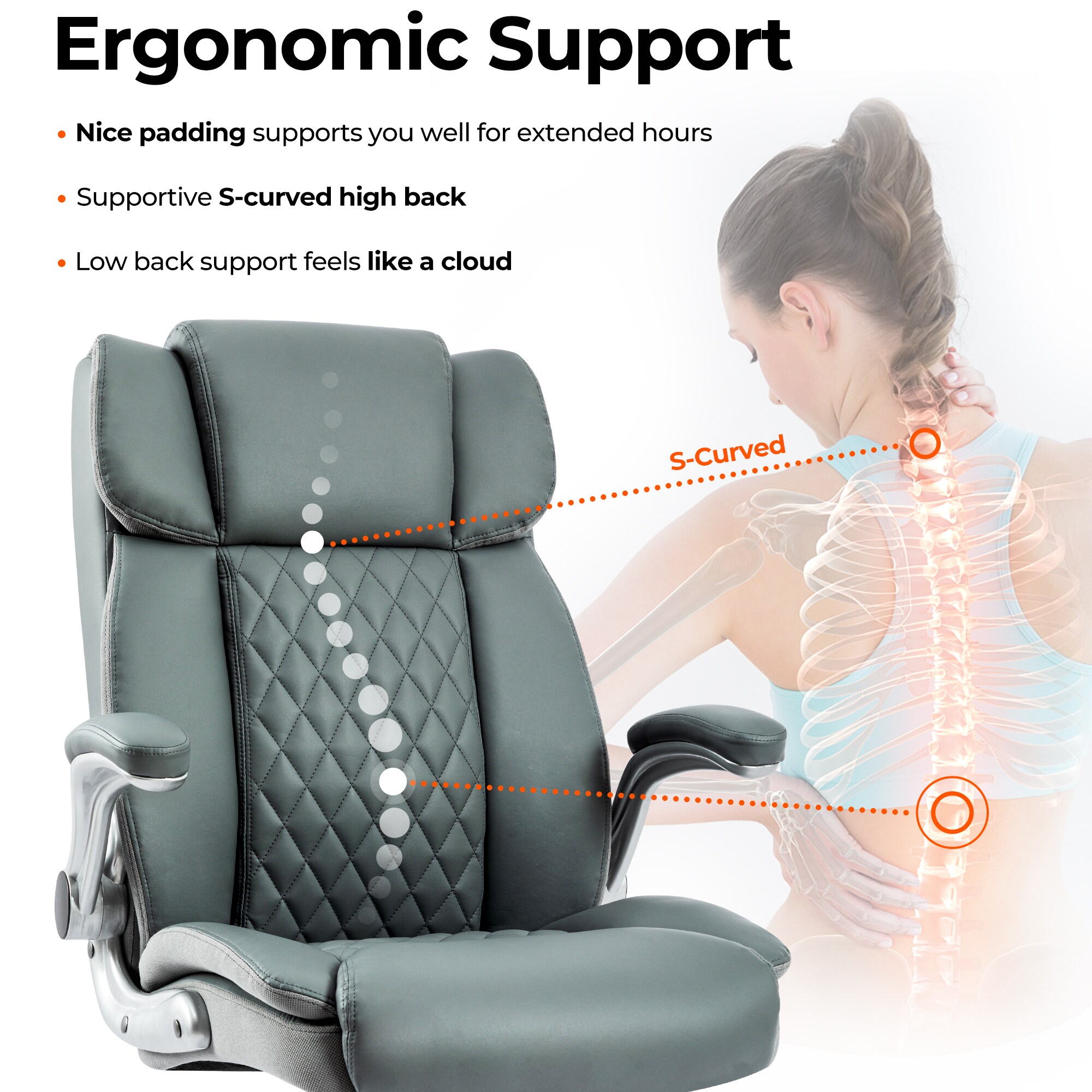 LIVIZA GIZ-HS1201BK Office-Chairs - View #4
