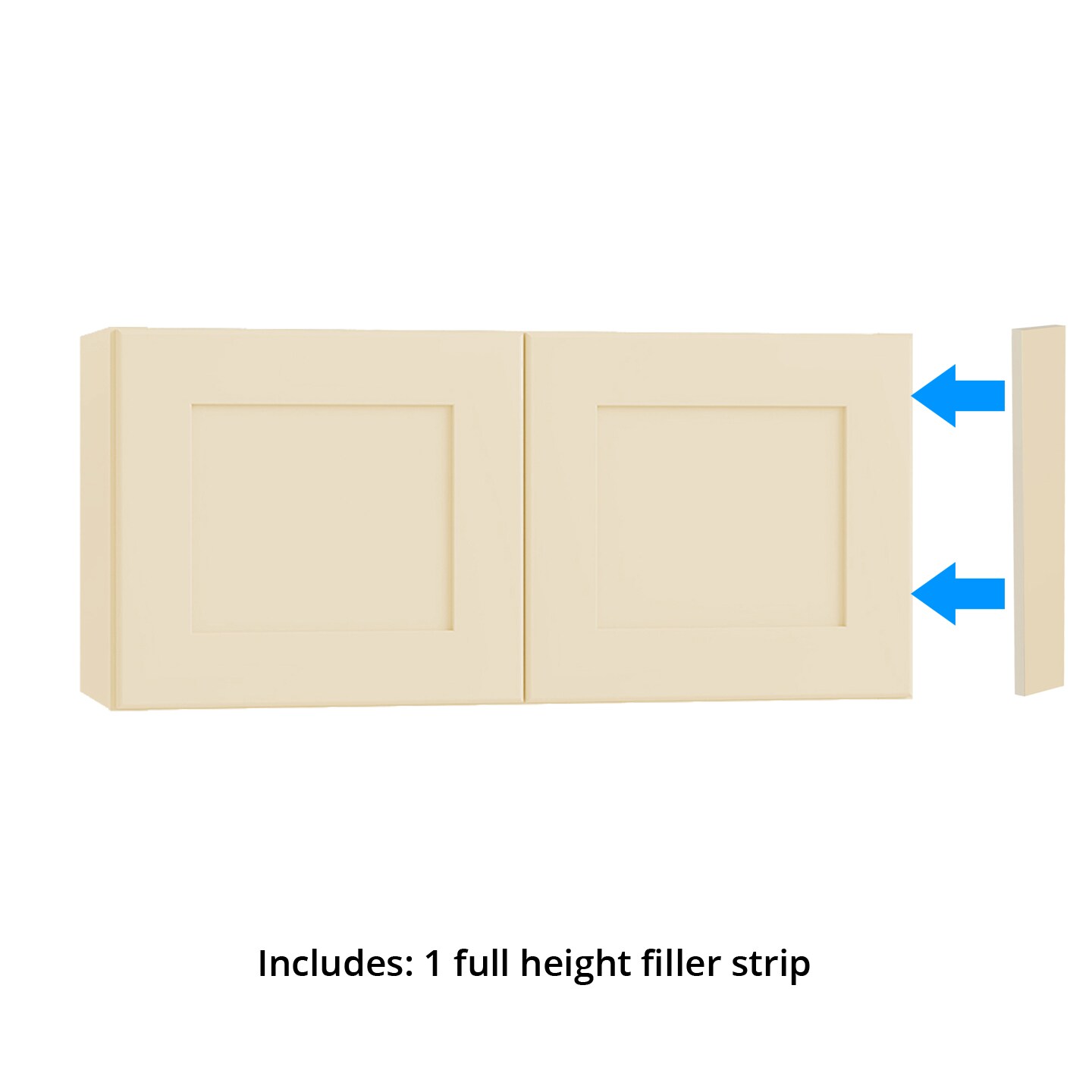 Norfolk Assembled 24 in. W x 18 in. H x 12 in. D Plywood Wall Cabinet in Painted White