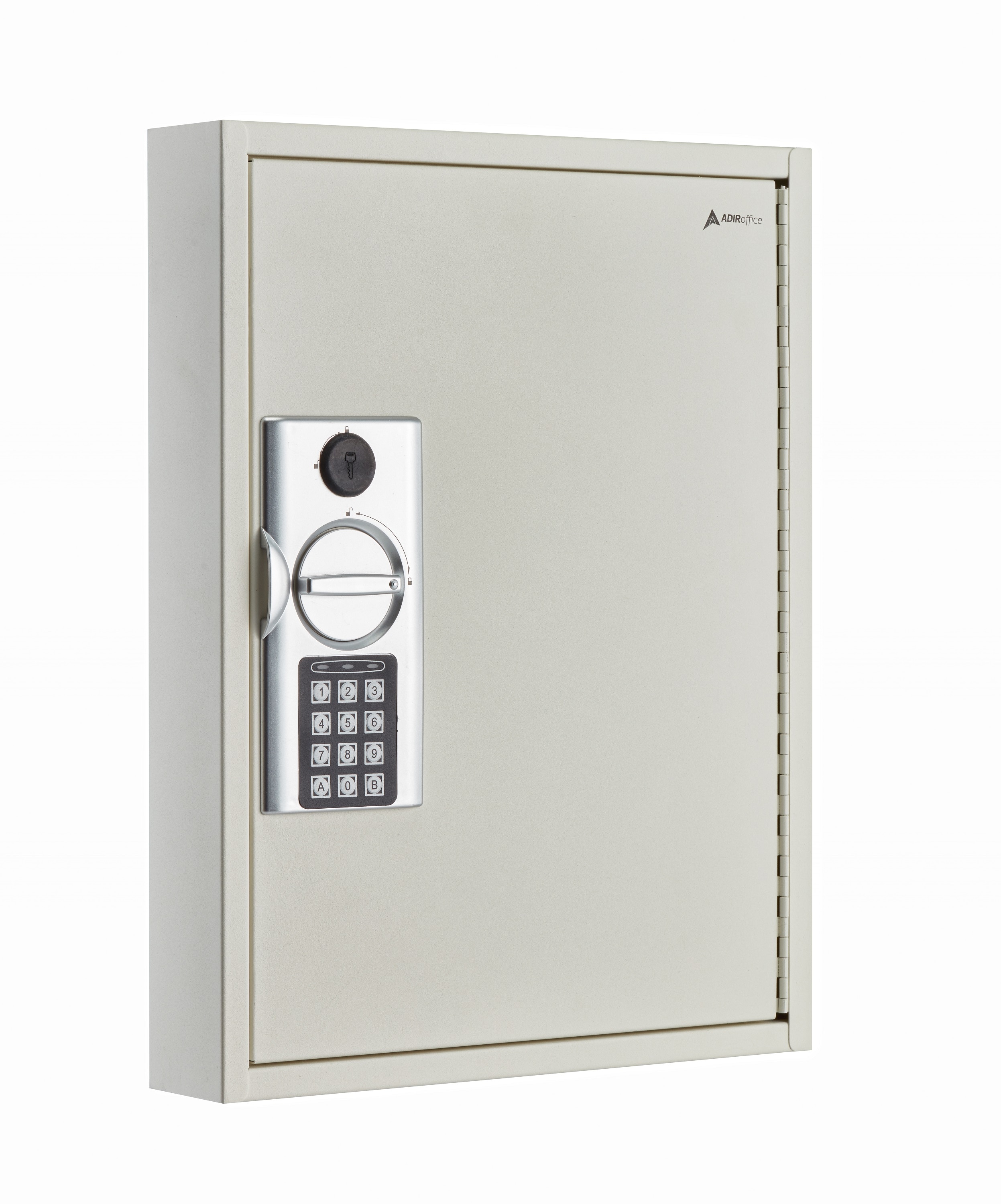AdirOffice 60-Key White Wall Mount Steel Digital Lock Key Safe Key Cabinet with Key Tags
