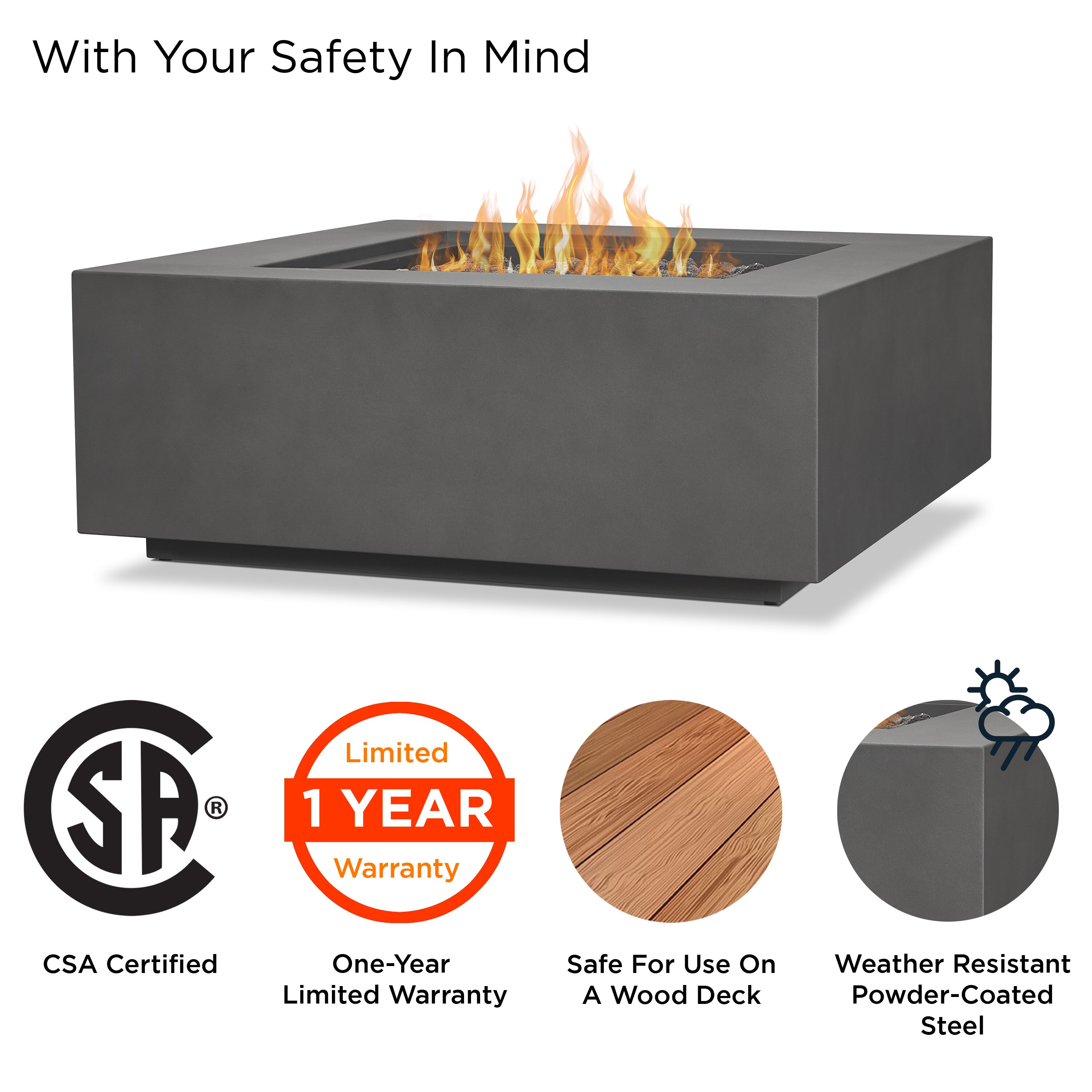 Real Flame C9812LP-WSLT Outdoor-Gas-Firepits - View #7