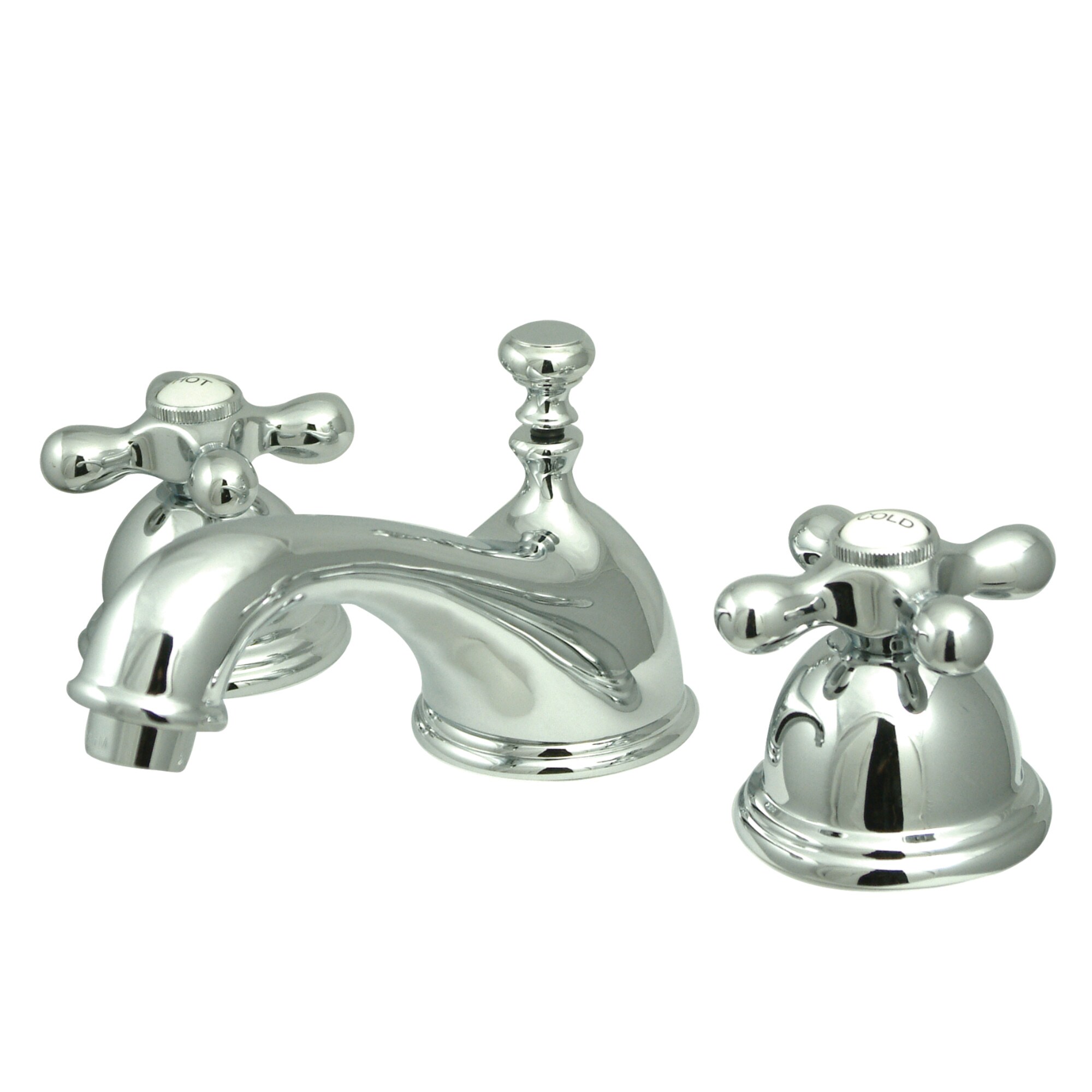 Elements of Design ES3961AX Chicago Chrome Widespread 2-handle Low-arc Residential Handle Bathroom Sink Faucet with Drain