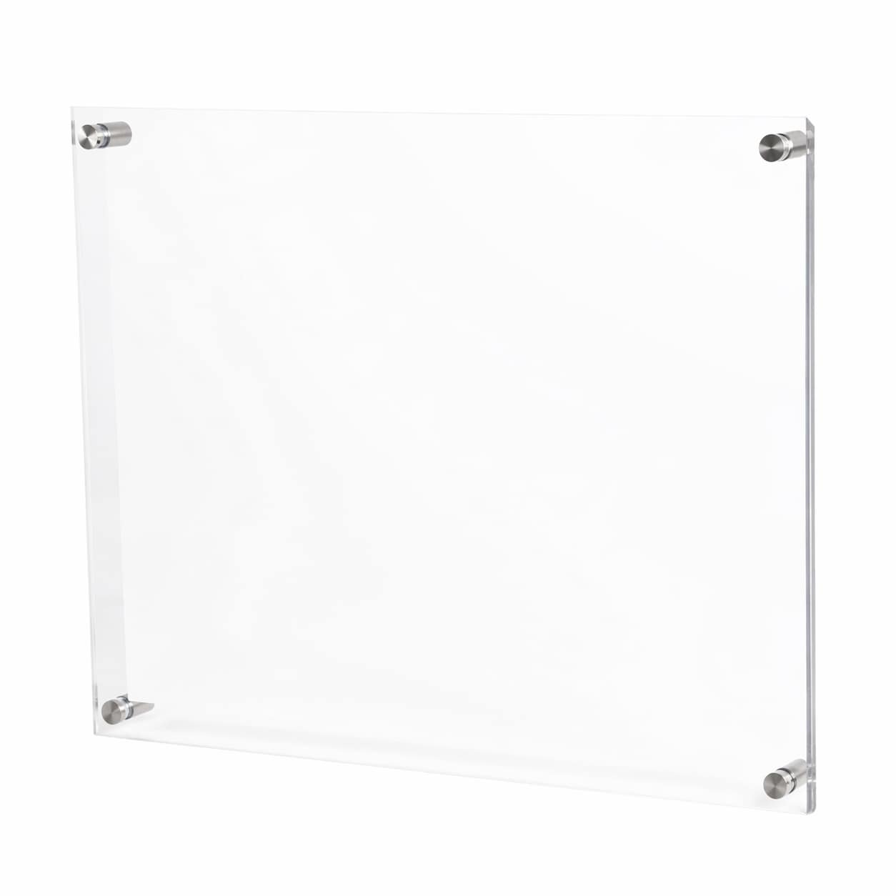 Aoibox  8 5 x 11 in Clear Acrylic Wall Mount Floating Picture Frame with Standoff Hardware 2 Pack Magicool 8 5x11