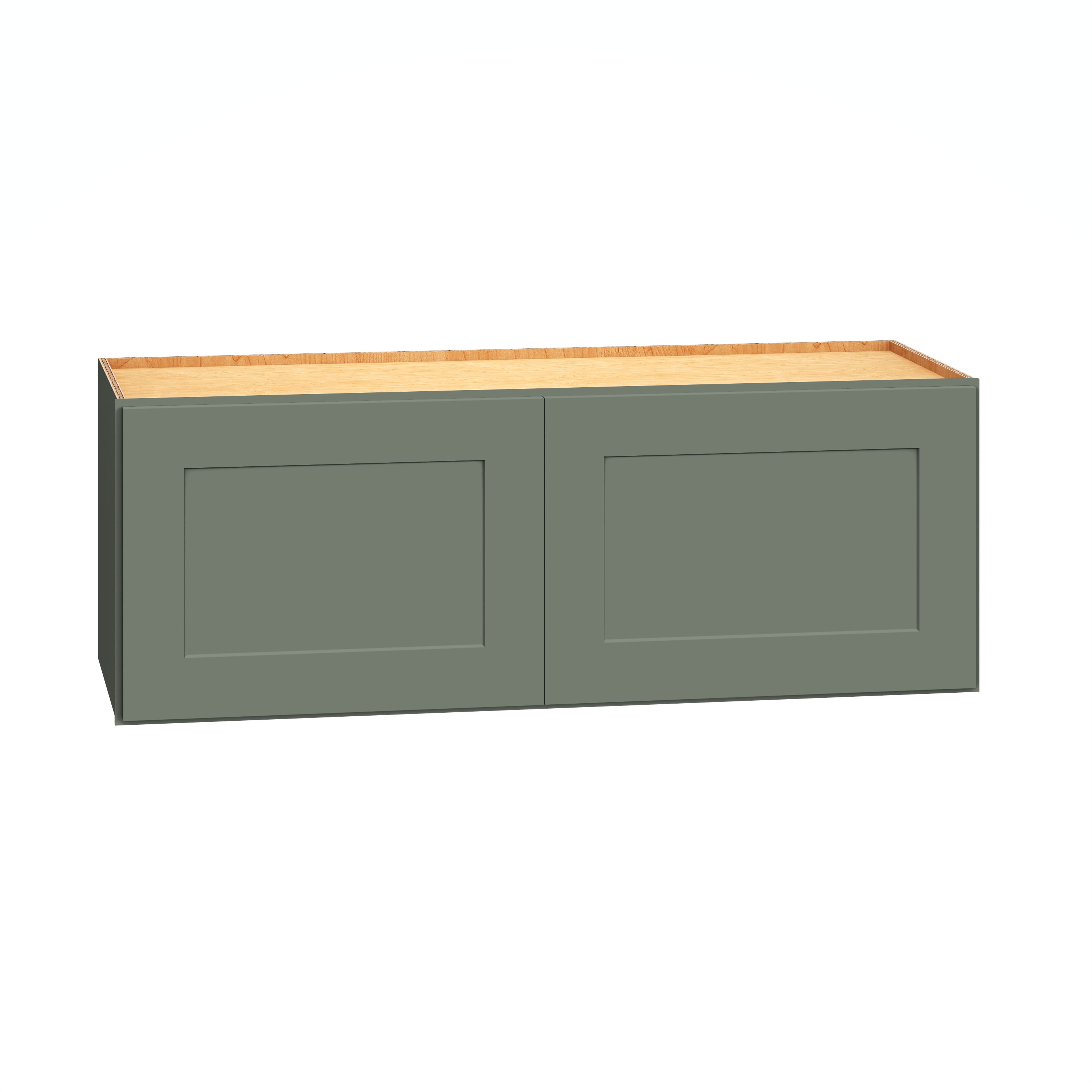 Diamond Express 61H-W3312 Jamestown 33-in W x 12-in H x 12-in D Retreat Green Wall Fully assembled Plywood Cabinet (Recessed Panel Shaker)