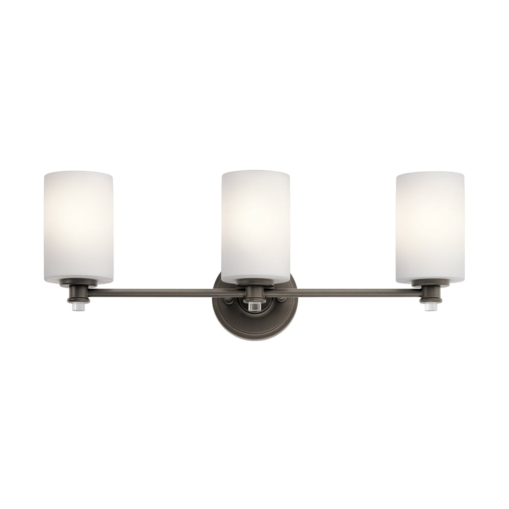 Kichler Joelson 24-in 3-Light Olde Bronze Transitional Vanity Light in ...