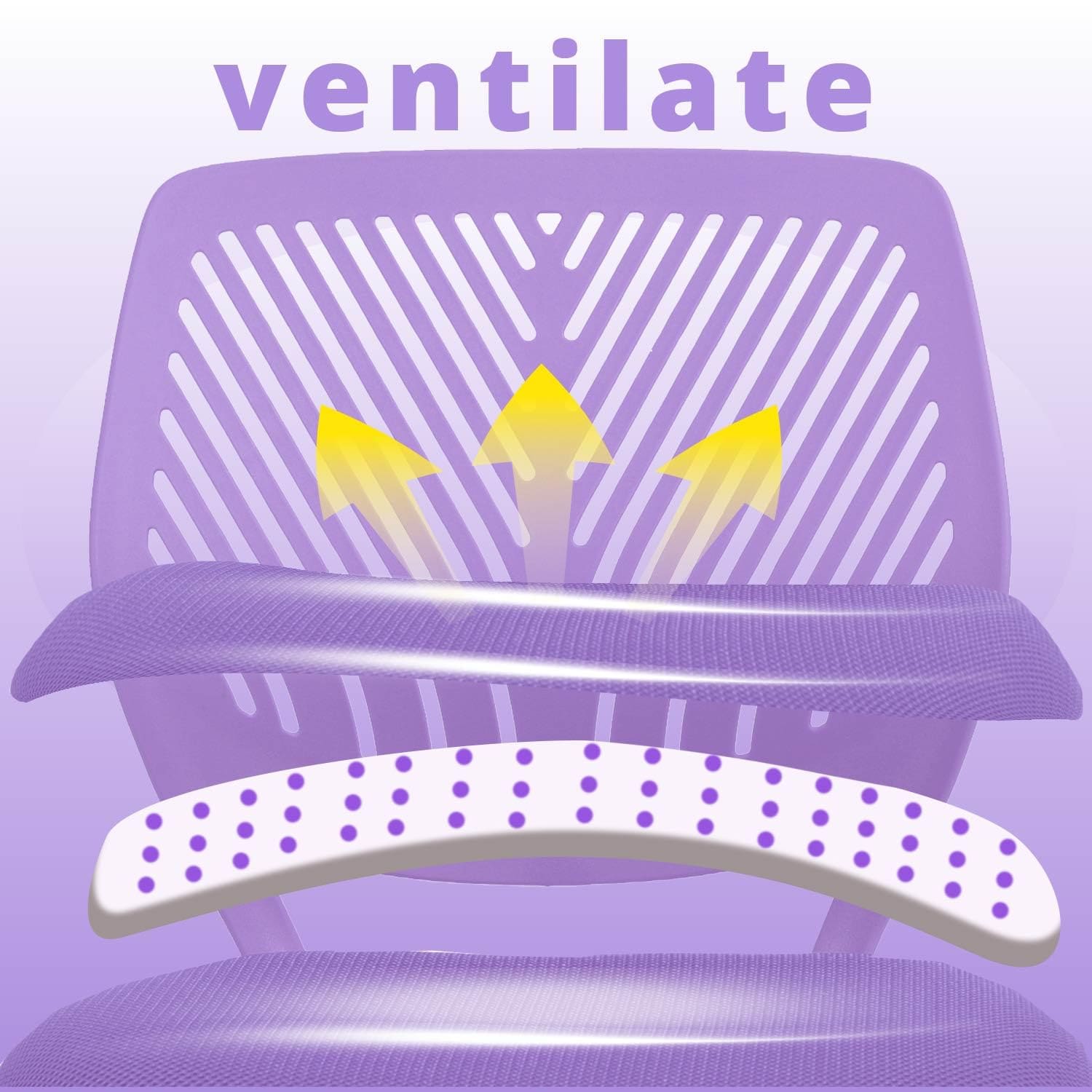 Homy Casa CARNATION PURPLE Office-Chairs - View #4