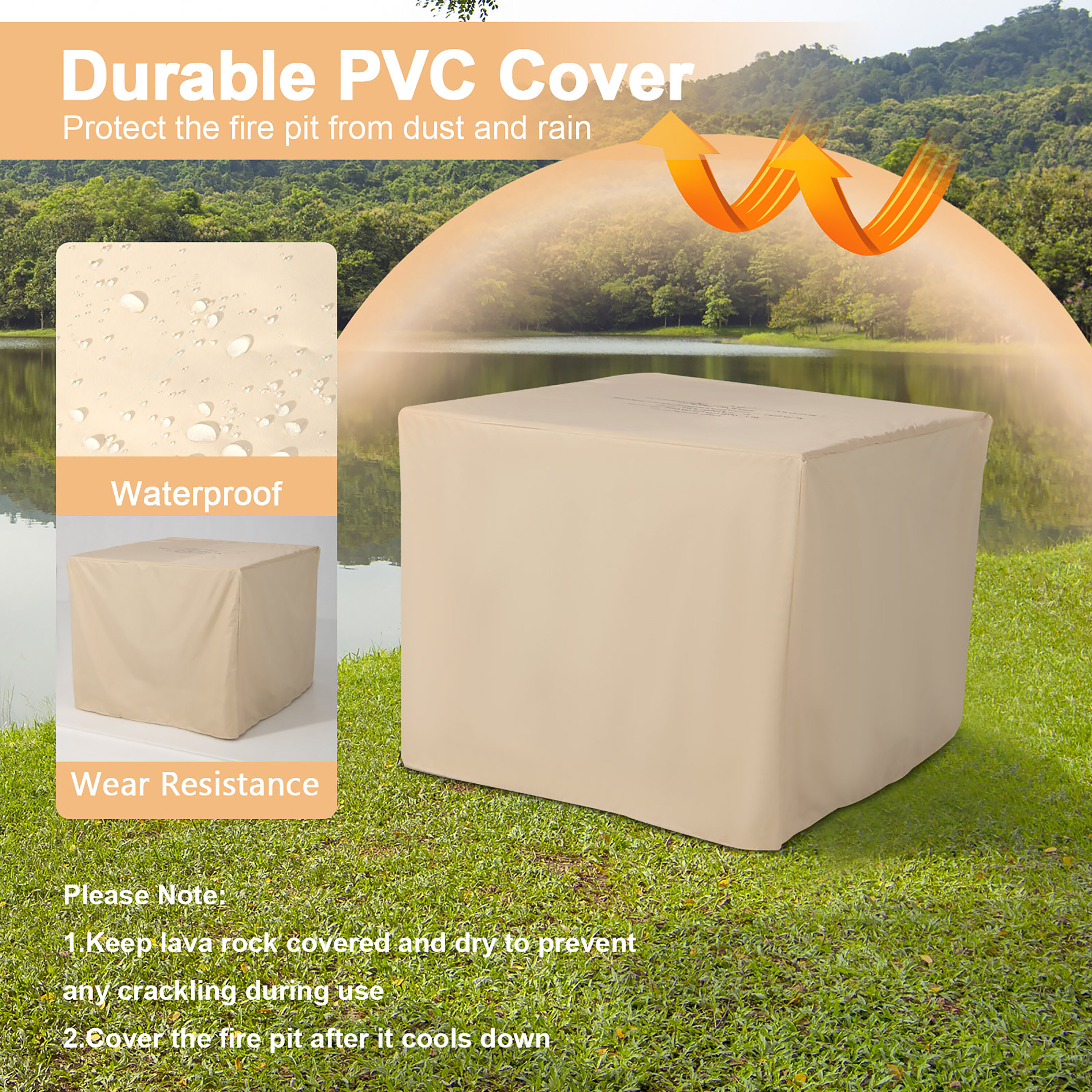 Costway NP10459 Outdoor-Gas-Firepits - View #3