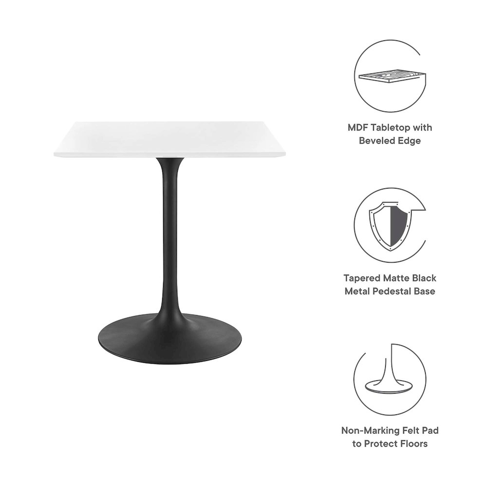 Modway EEI-3513-BLK-WHI Dining-Tables - View #2