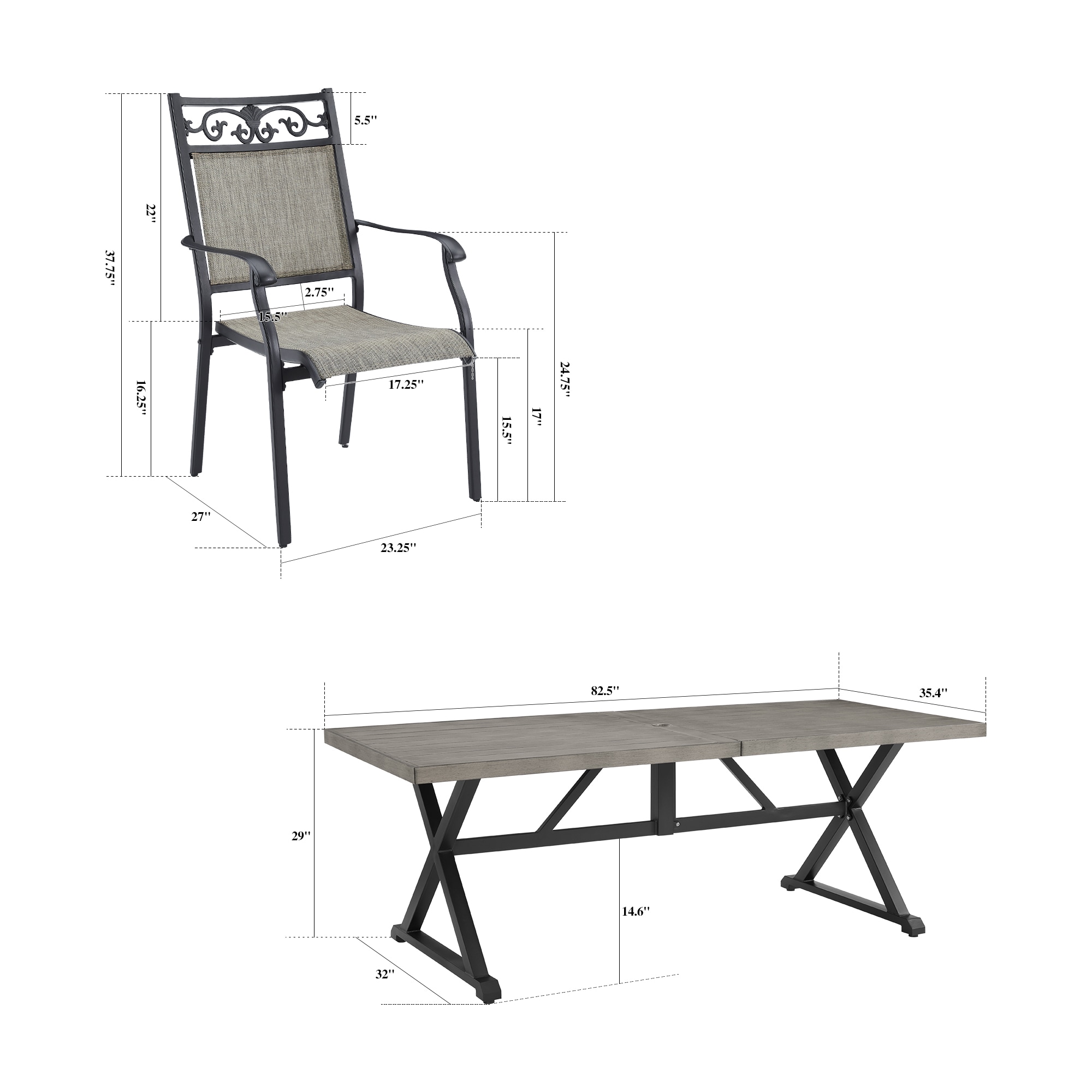 PEAK HOME FURNISHINGS 970423-970429 Patio-Dining-Sets - View #3