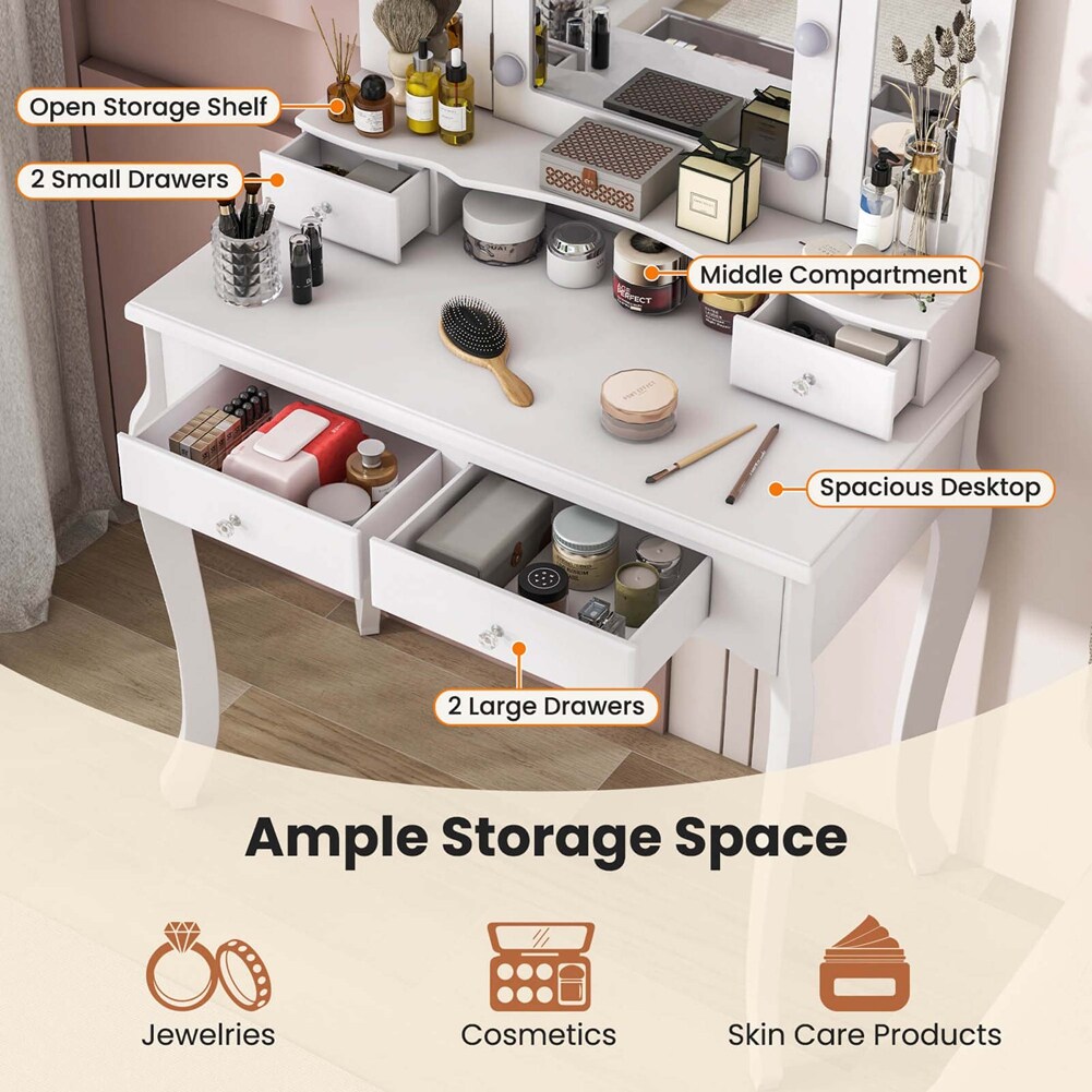 Costway HCST03508 Bedroom-Vanities - View #6