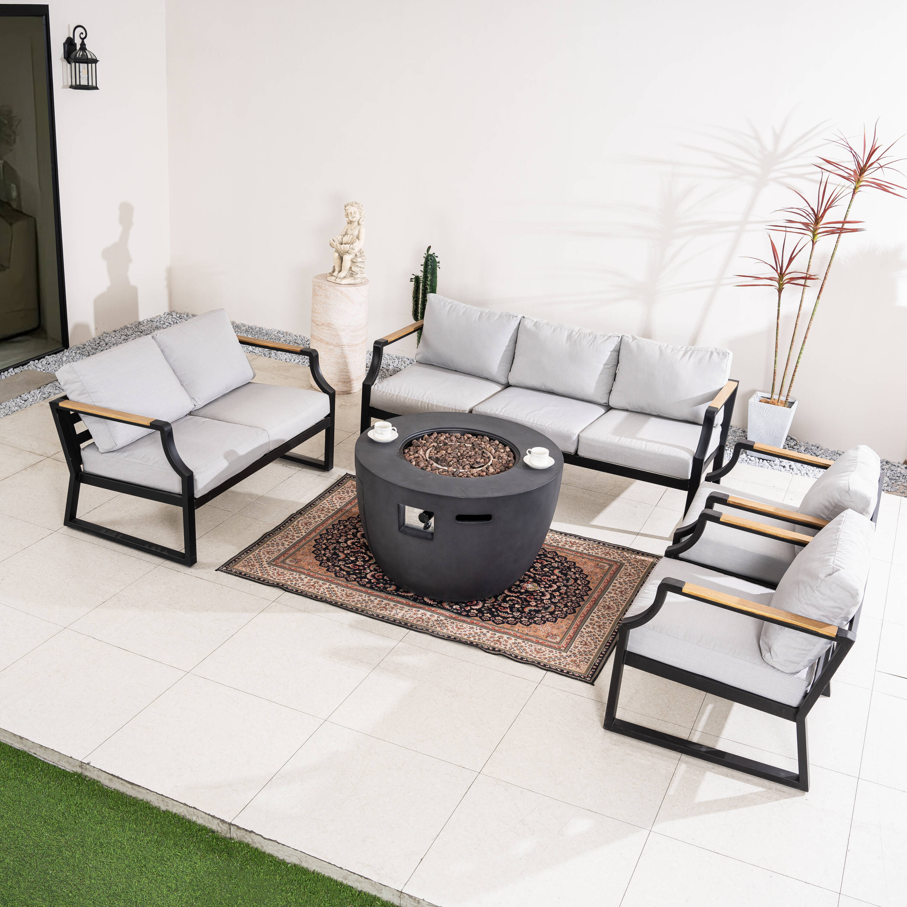 Direct Wicker DWG-2160DG2101BK Patio-Conversation-Sets - View #9