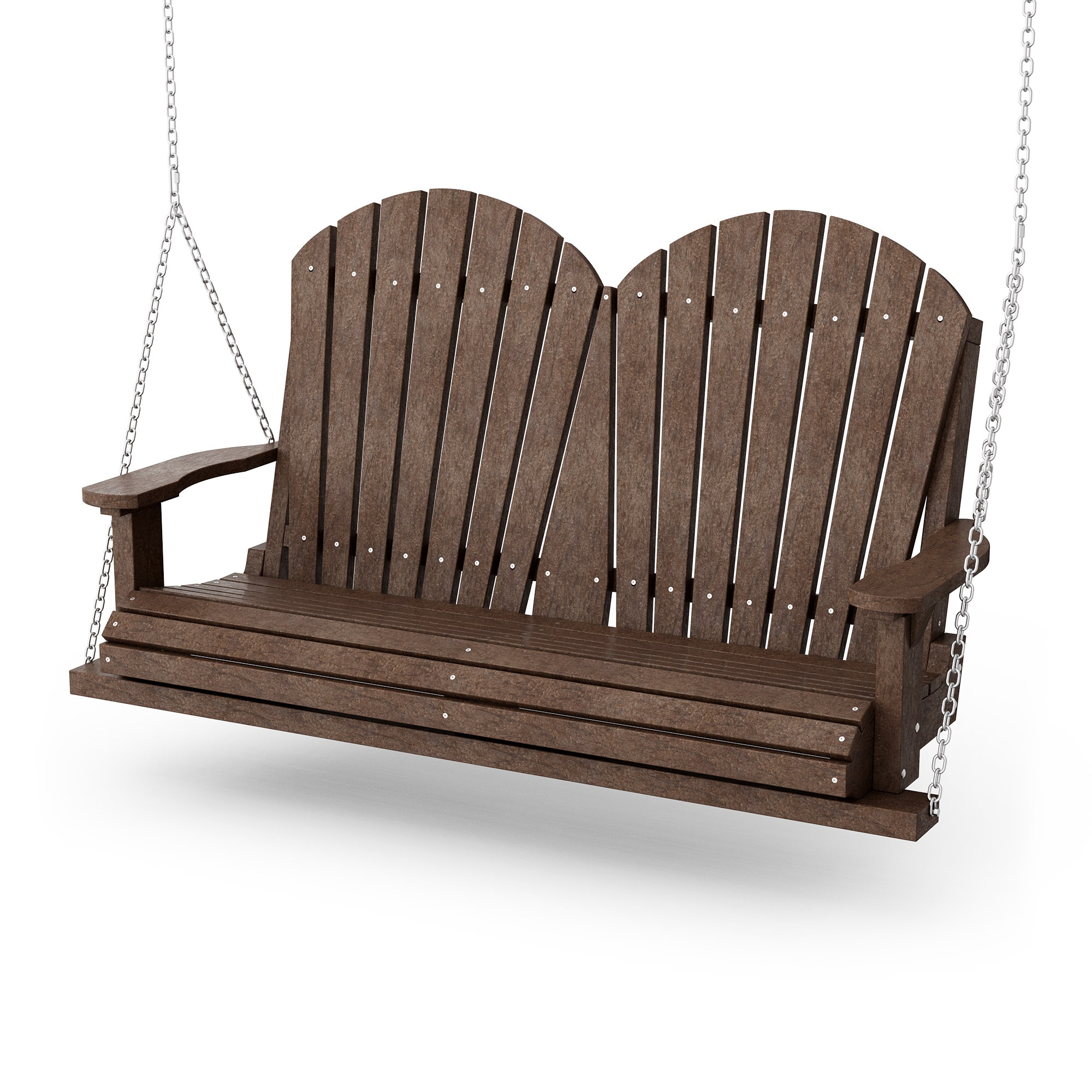 Wildridge LCC-102-TB Heritage 2 -person Tudor Brown Plastic Outdoor Swing