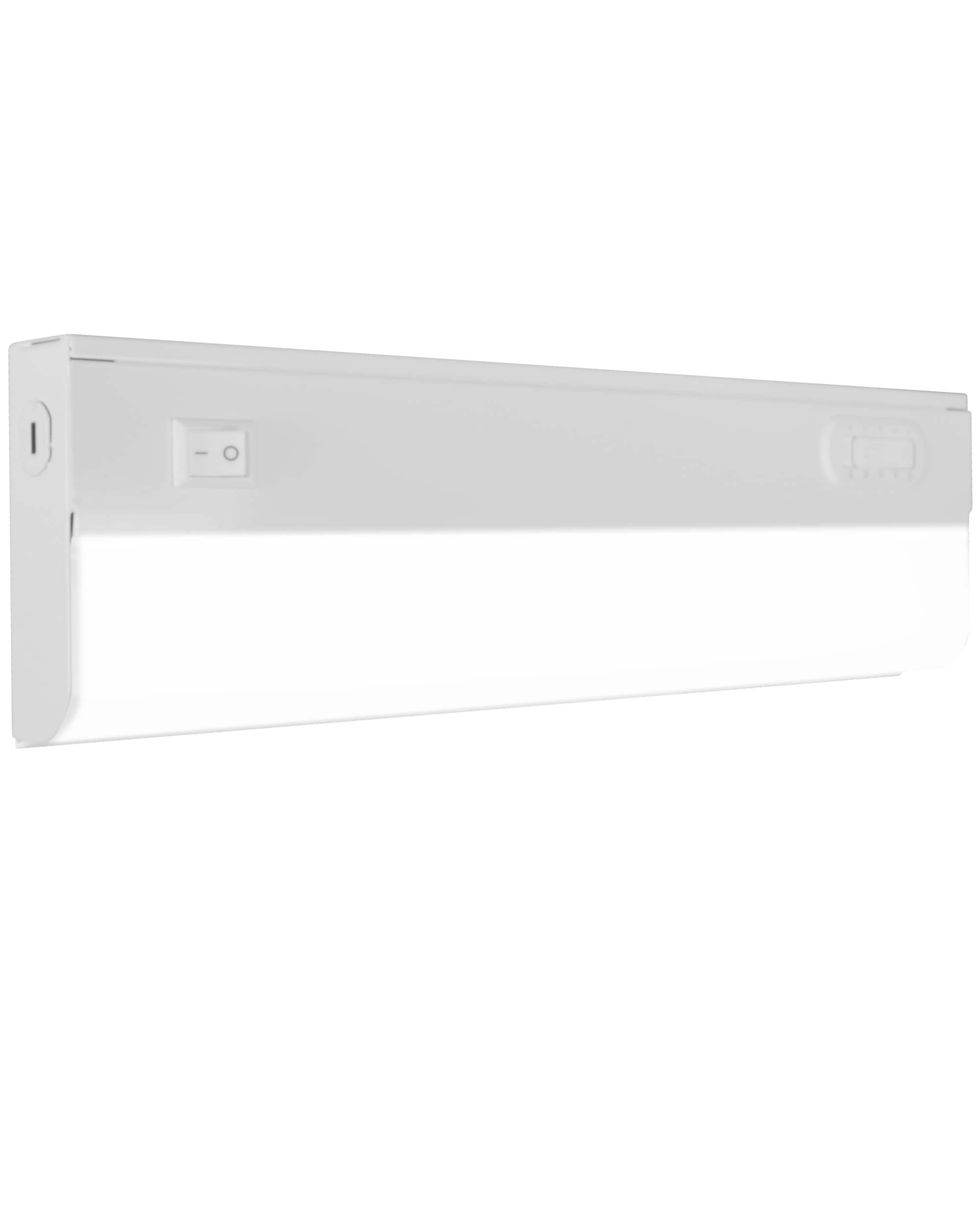 Nicor Lighting UCB112SWH UCB1 12-in Hardwired LED Under Cabinet Light Bar