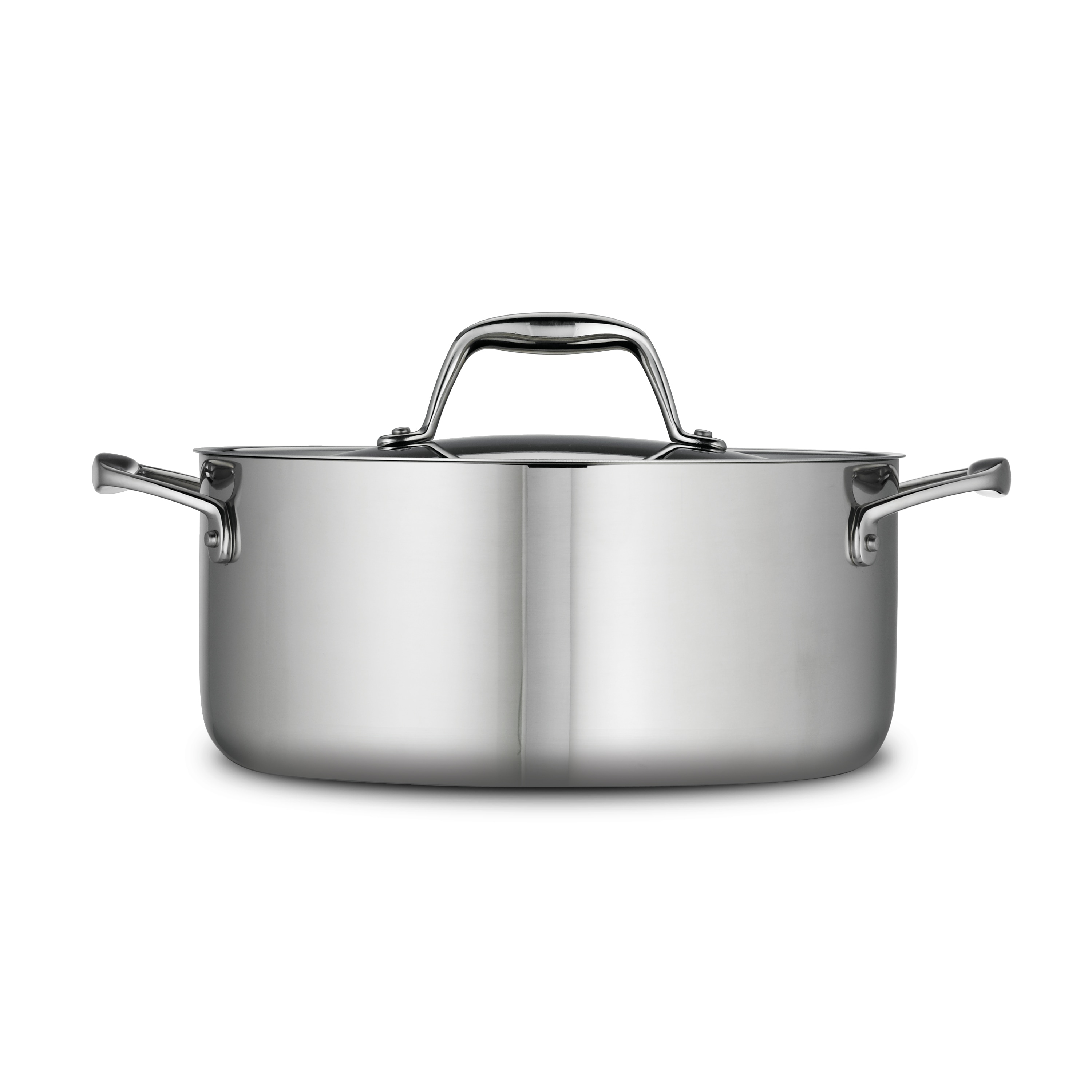 Tramontina Signature 5 Quart Tri-Ply Clad Stainless Steel Covered Dutch Oven