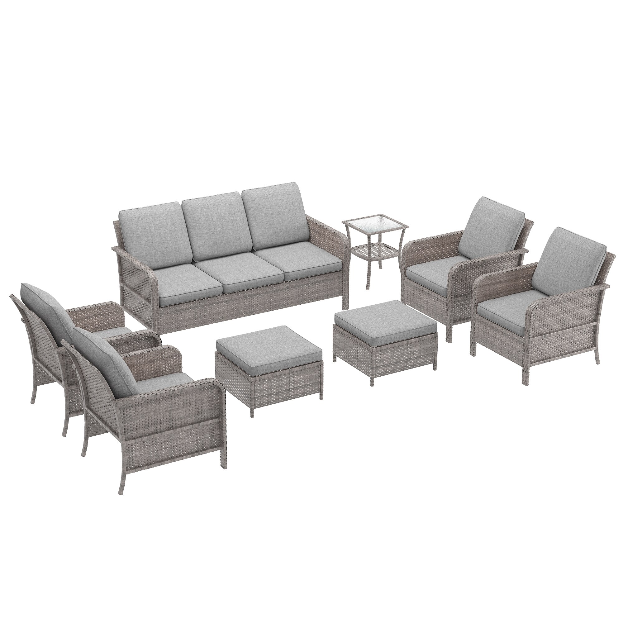 Sonkuki SD-PS-155HLY-S2T2 Patio-Conversation-Sets - View #2