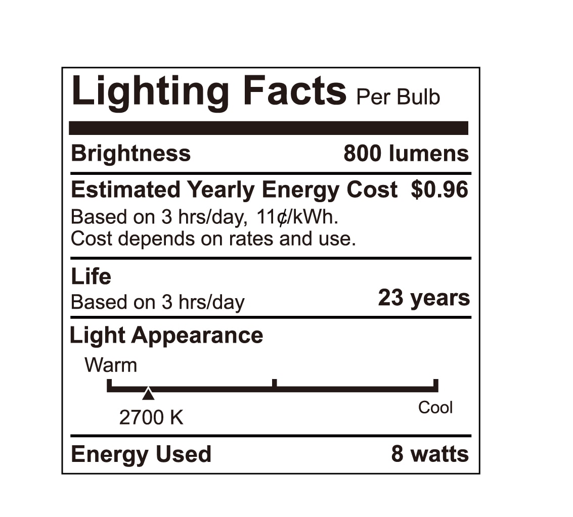 Green Watt L13-A19D-8W-27K Led-Lights - View #2