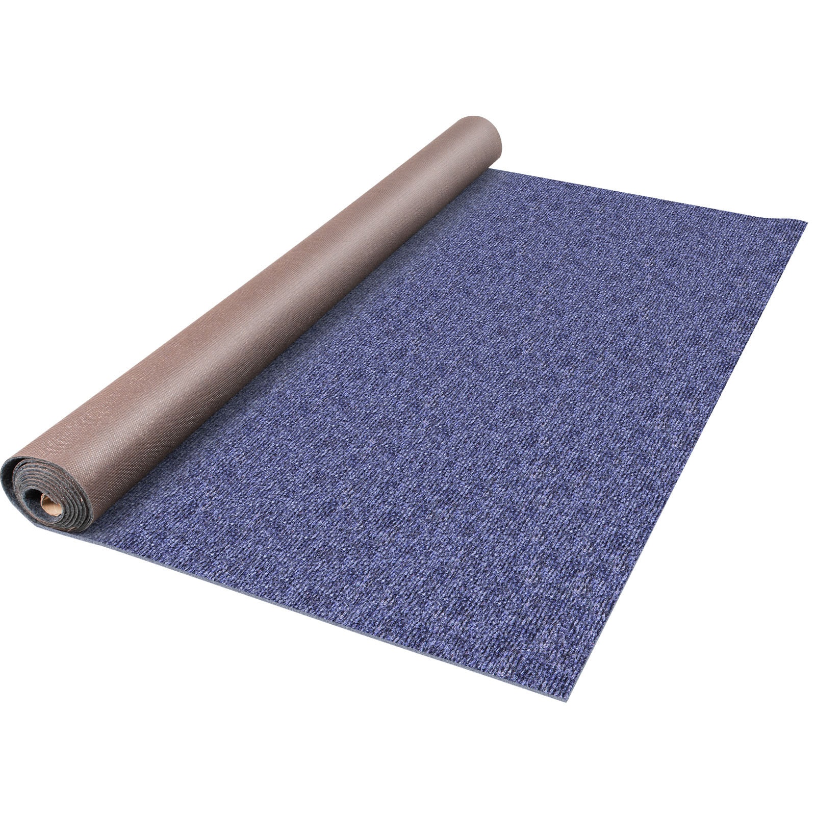 SVOPES SVOPESJZXWDTL01459V0 Deep Blue Blue 10-oz sq yard Polyester Textured Indoor or outdoor Carpet