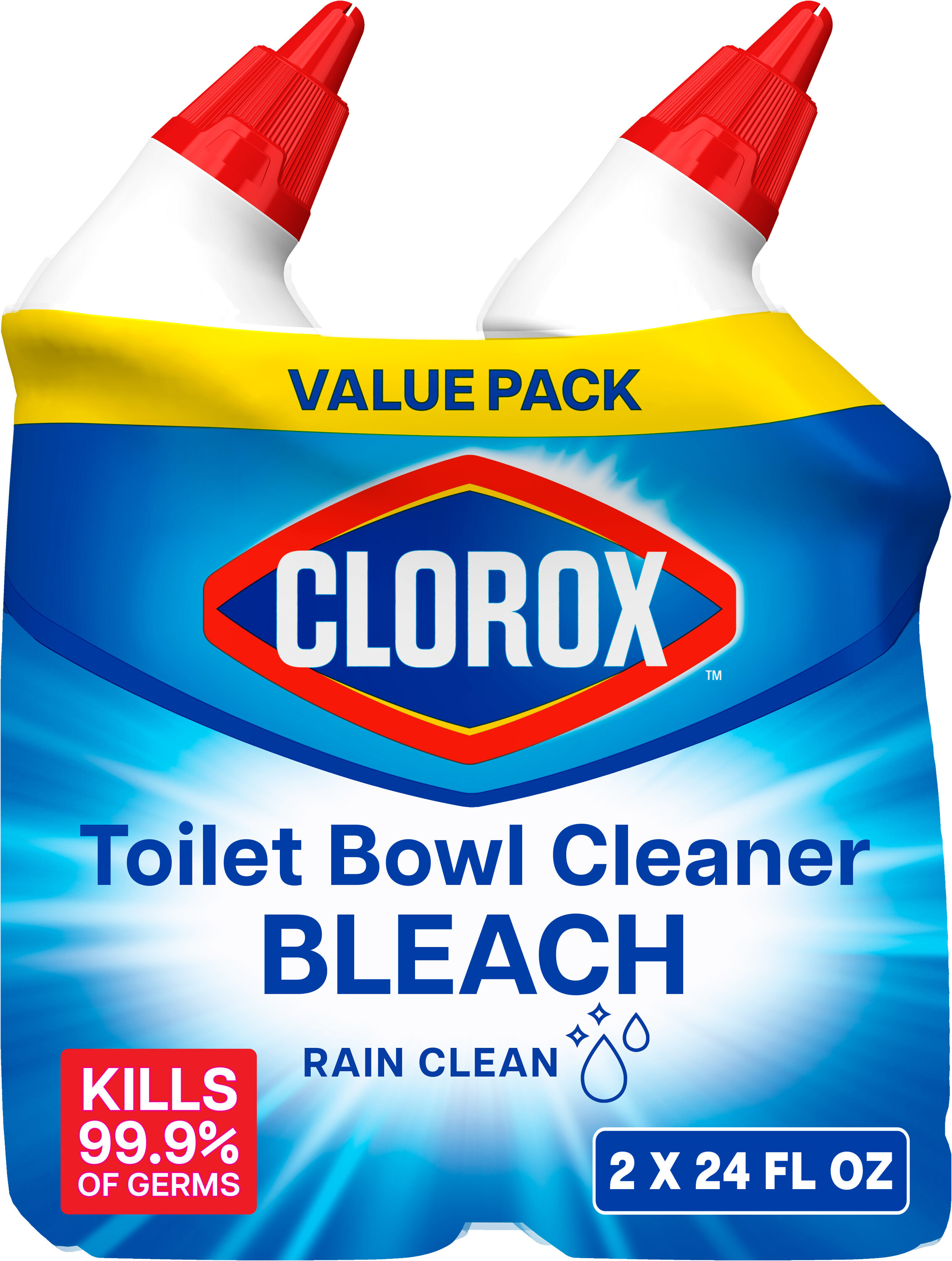 Clorox 4460000273 2-Pack 24-fl oz Rain Clean Toilet Bowl Cleaner