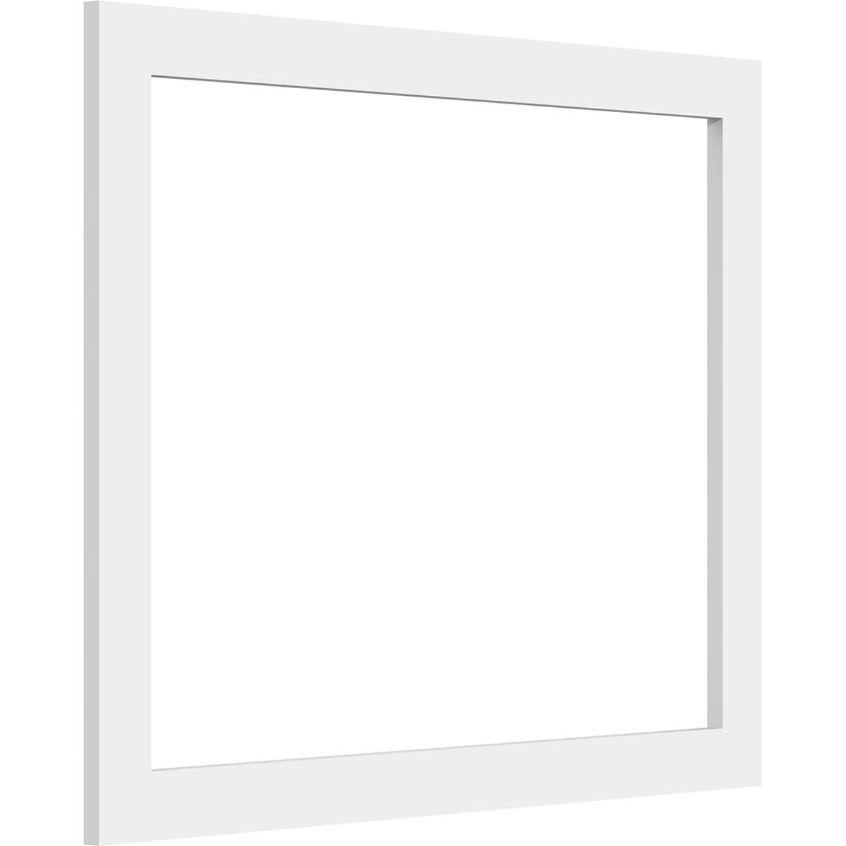 Ekena Millwork WALP22X18X037PRE 22-in x 18-in Smooth Paintable/Stainable White PVC Fretwork Wall Panel (