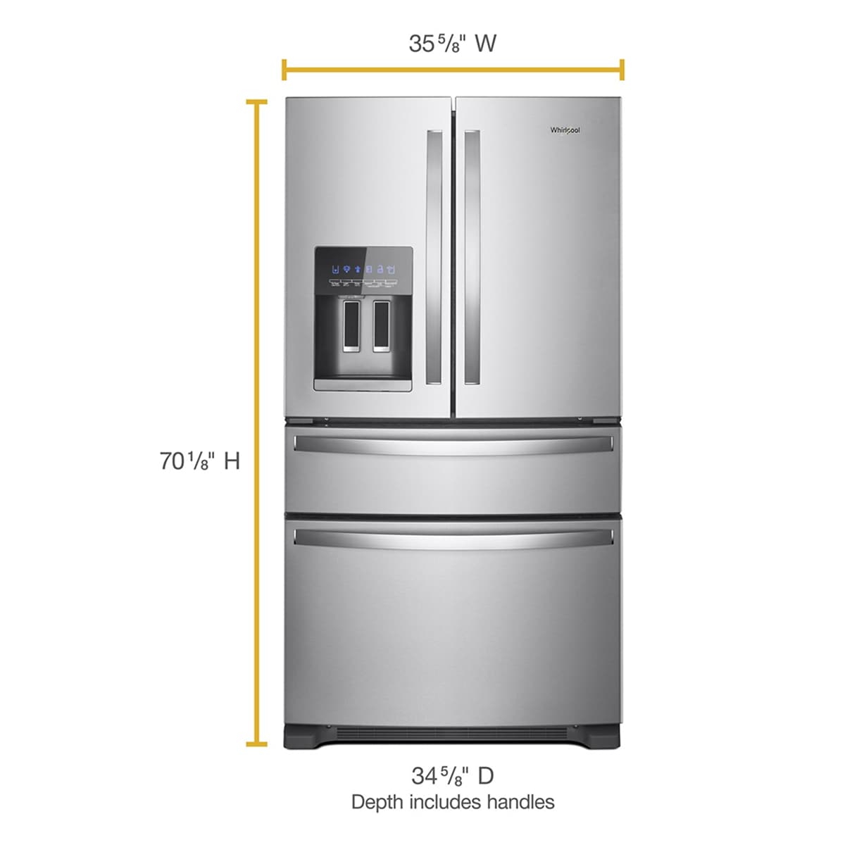 Whirlpool WRMF3636RZ French-Door-Refrigerators - View #3